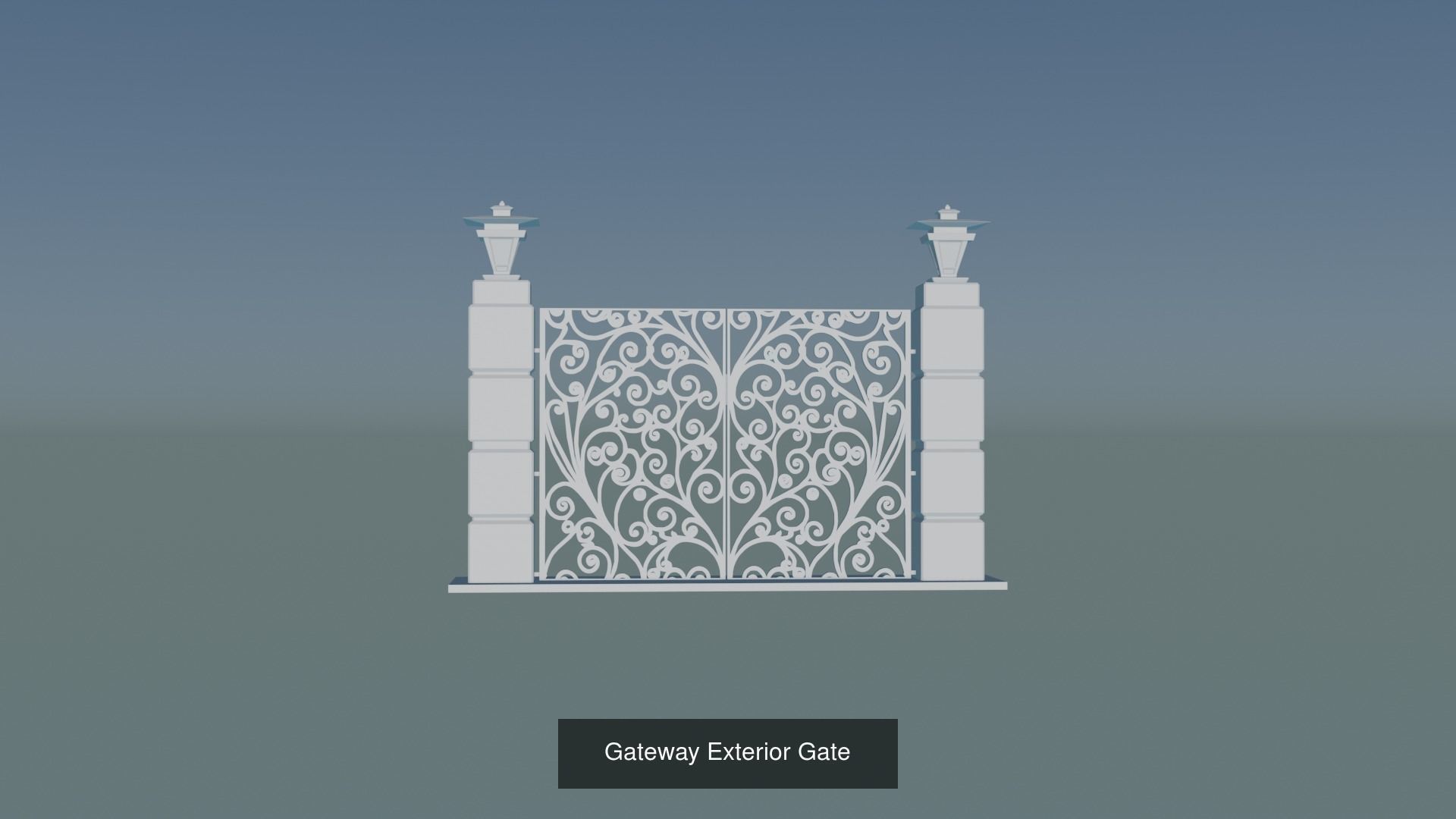 Gateway Exterior Gate 3D Model Collection_38
