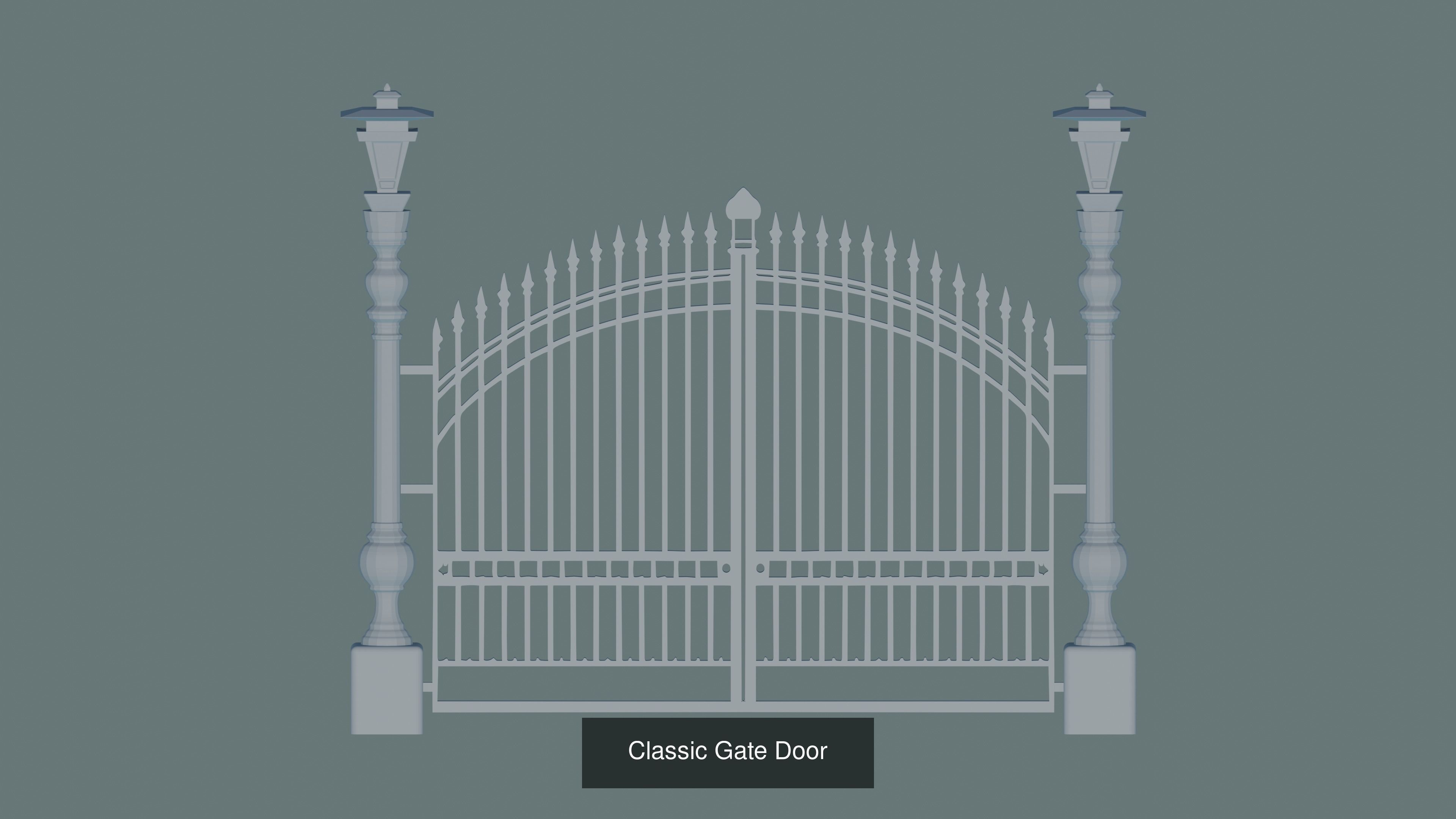 Gateway Exterior Gate 3D Model Collection_22