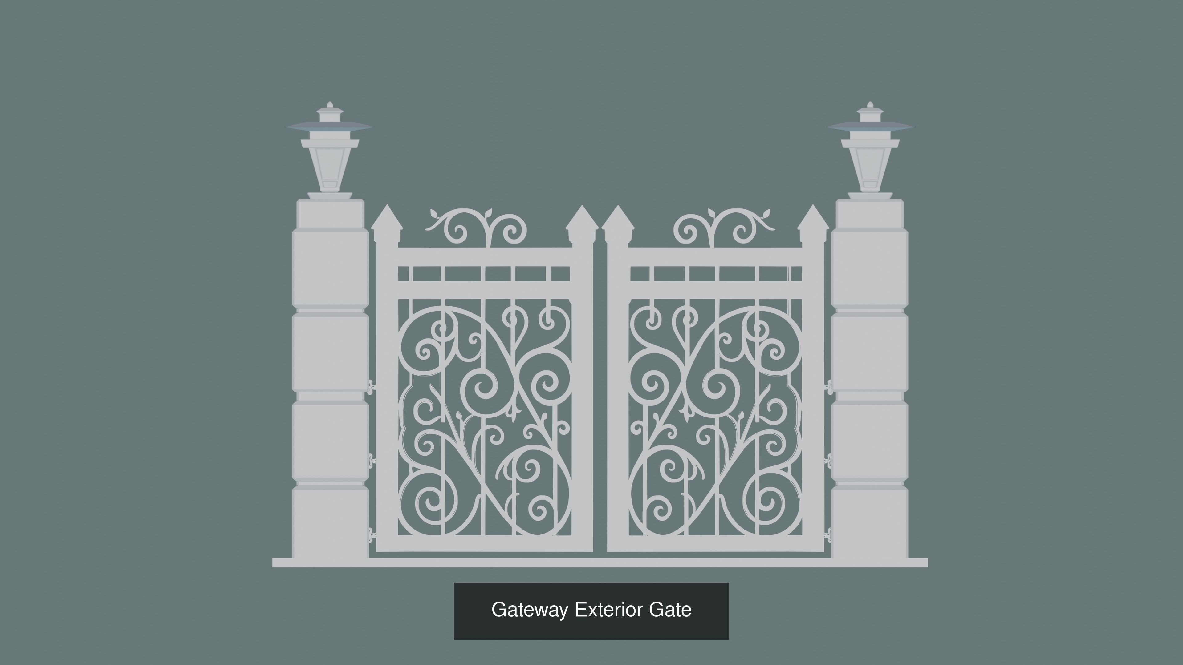 Gateway Exterior Gate 3D Model Collection_41