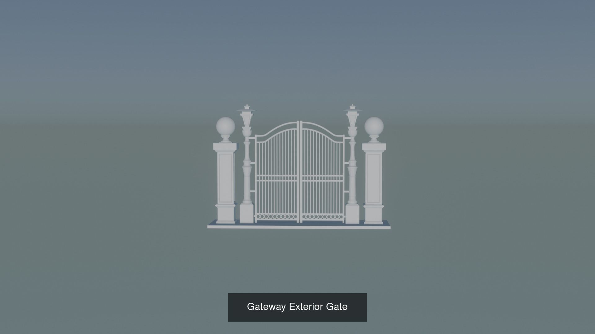 Gateway Exterior Gate 3D Model Collection_11