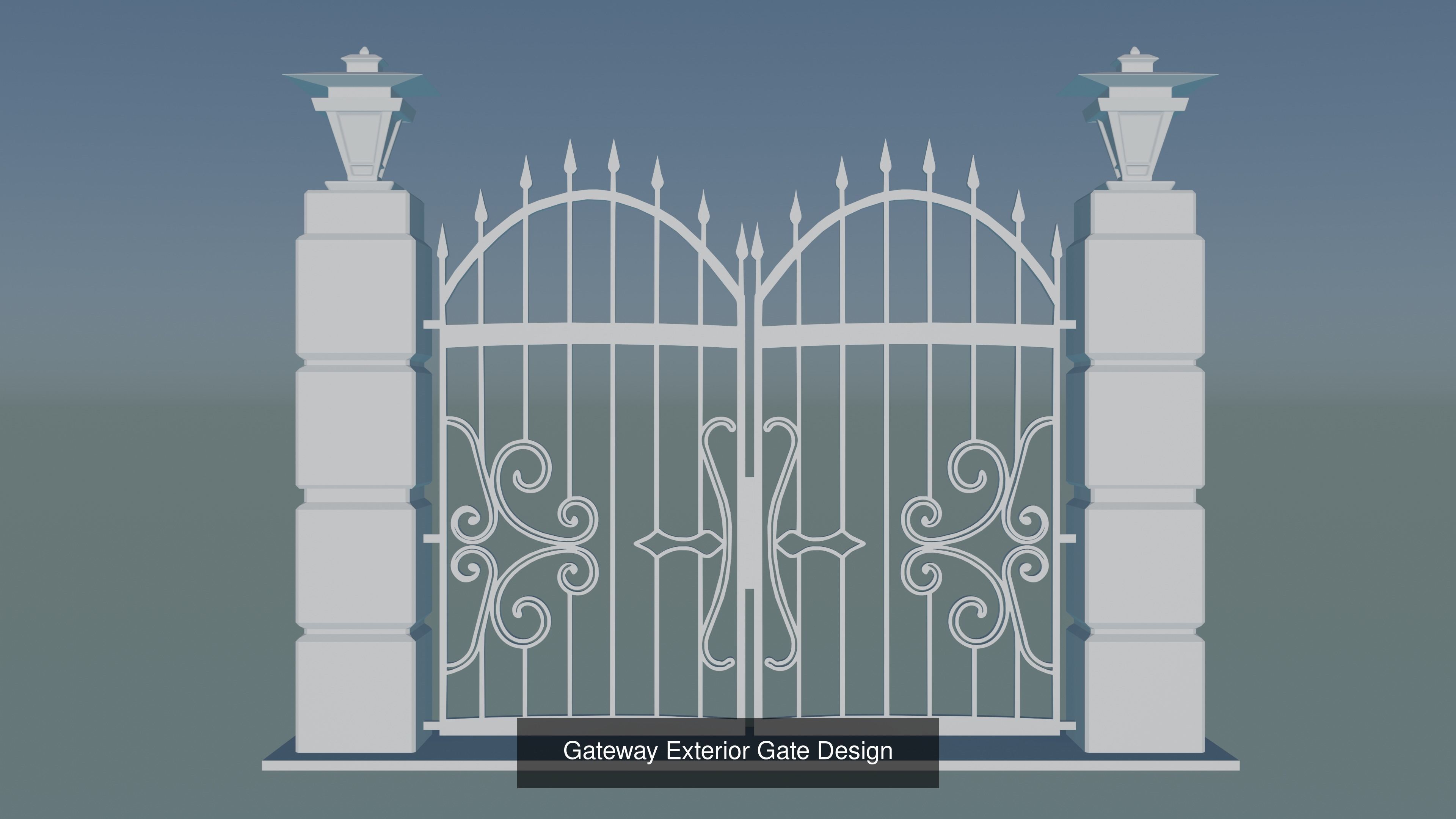 Gateway Exterior Gate 3D Model Collection_39