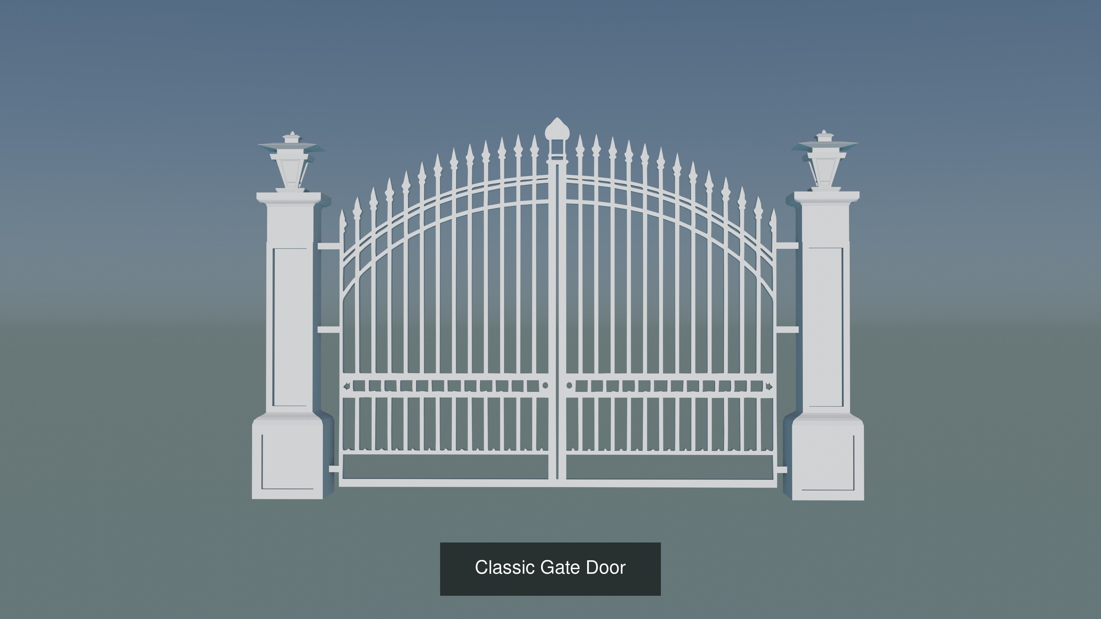Gateway Exterior Gate 3D Model Collection_32
