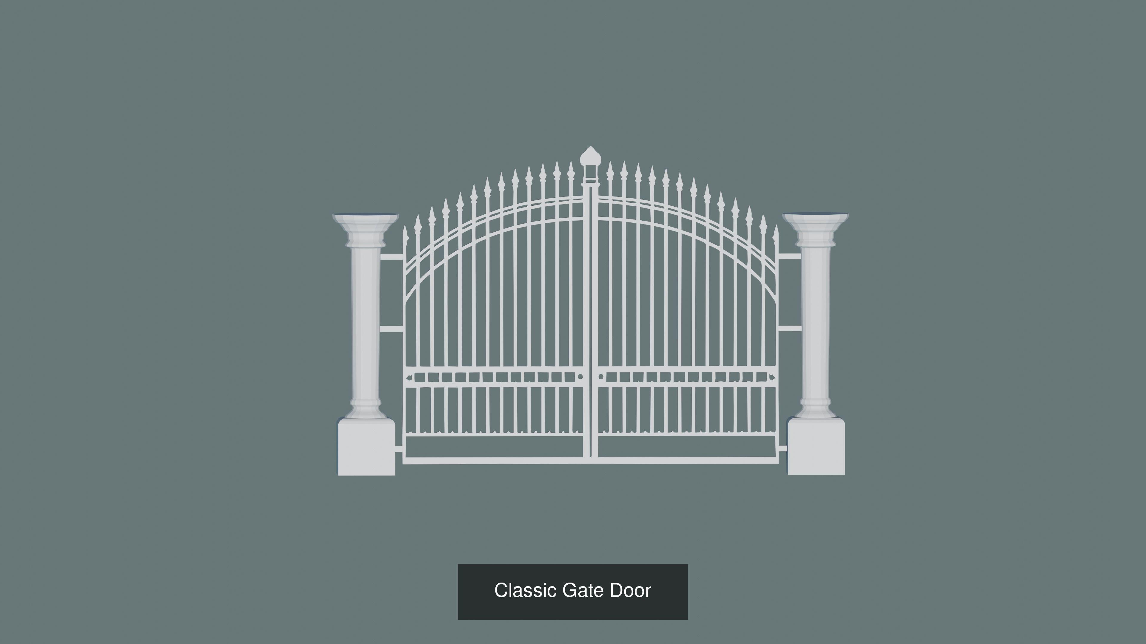 Gateway Exterior Gate 3D Model Collection_27