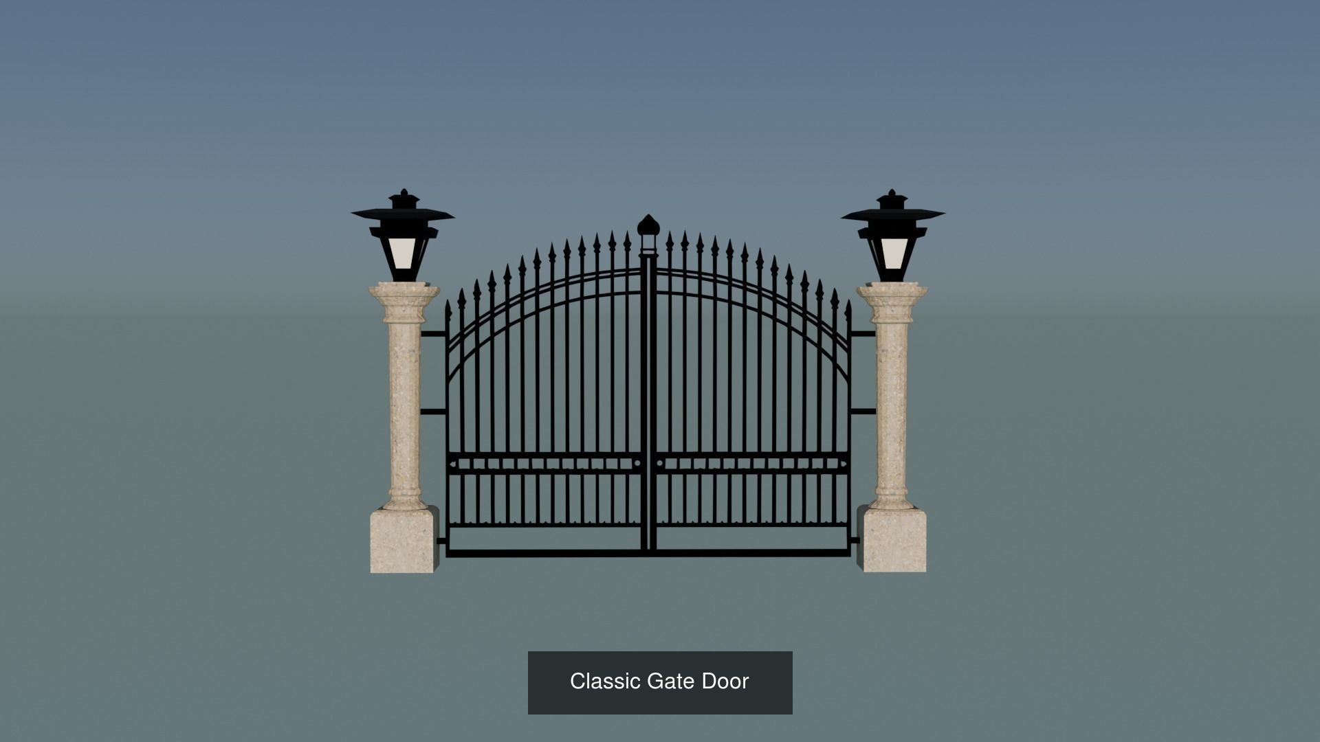 Gateway Exterior Gate 3D Model Collection_19