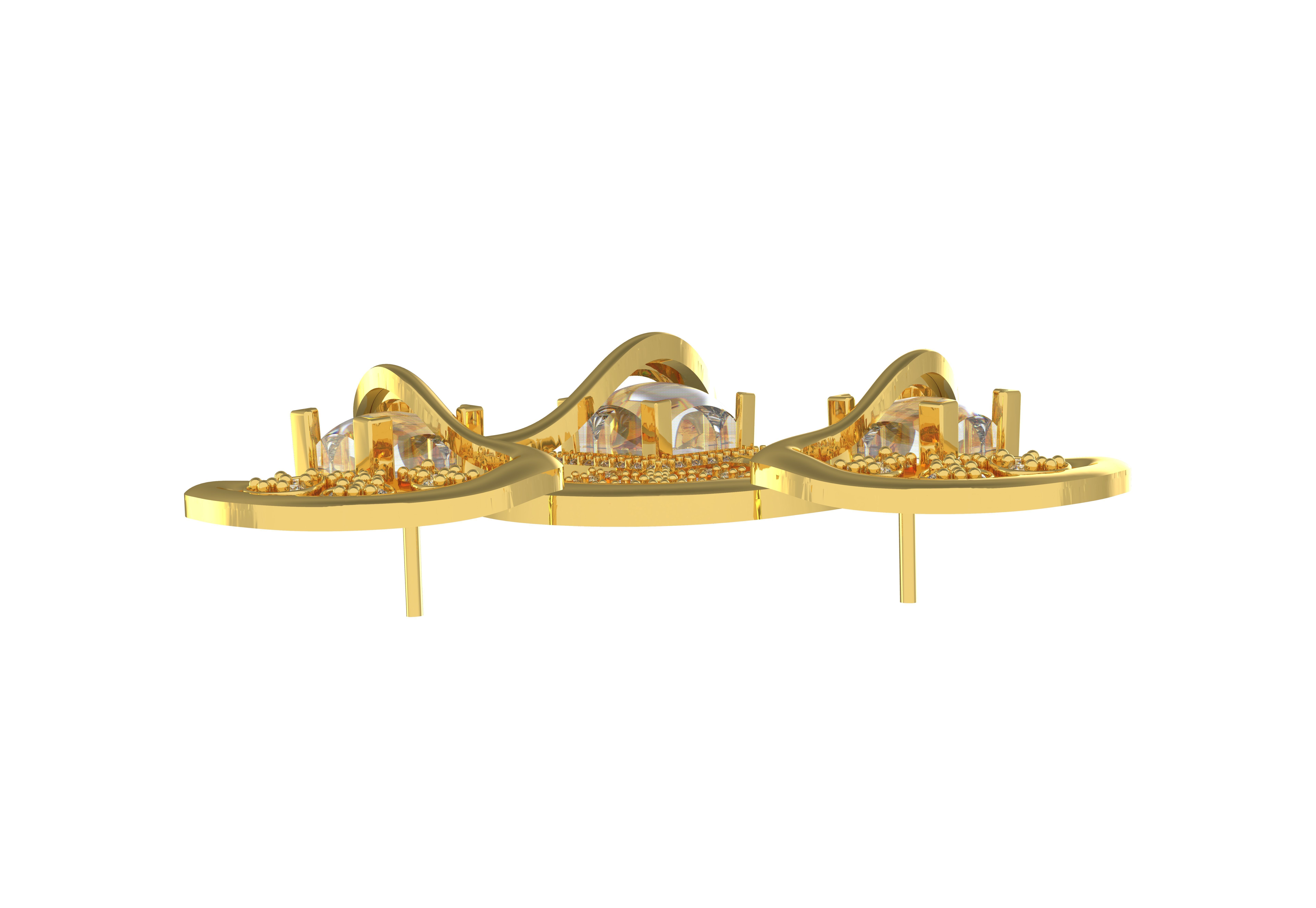 Diamond Pendant Set 12 3D print model_12