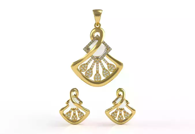 Diamond Pendant Set 12