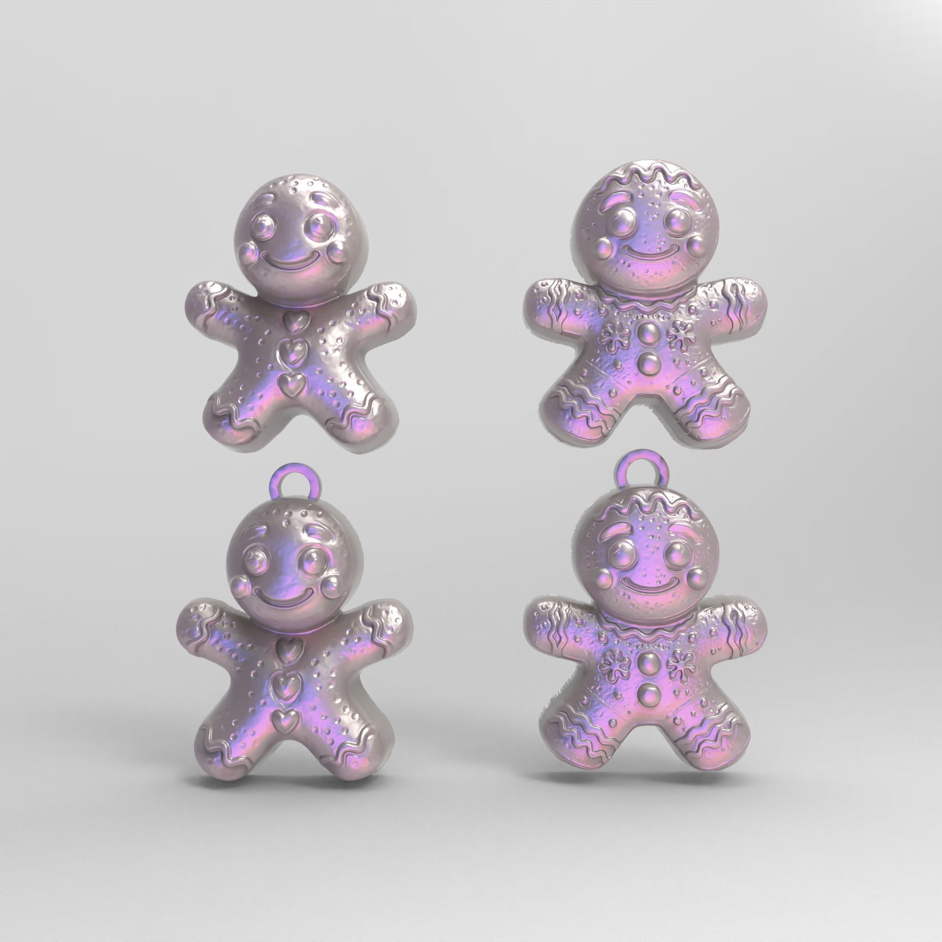 ginger bread boy decor 3D print model_1