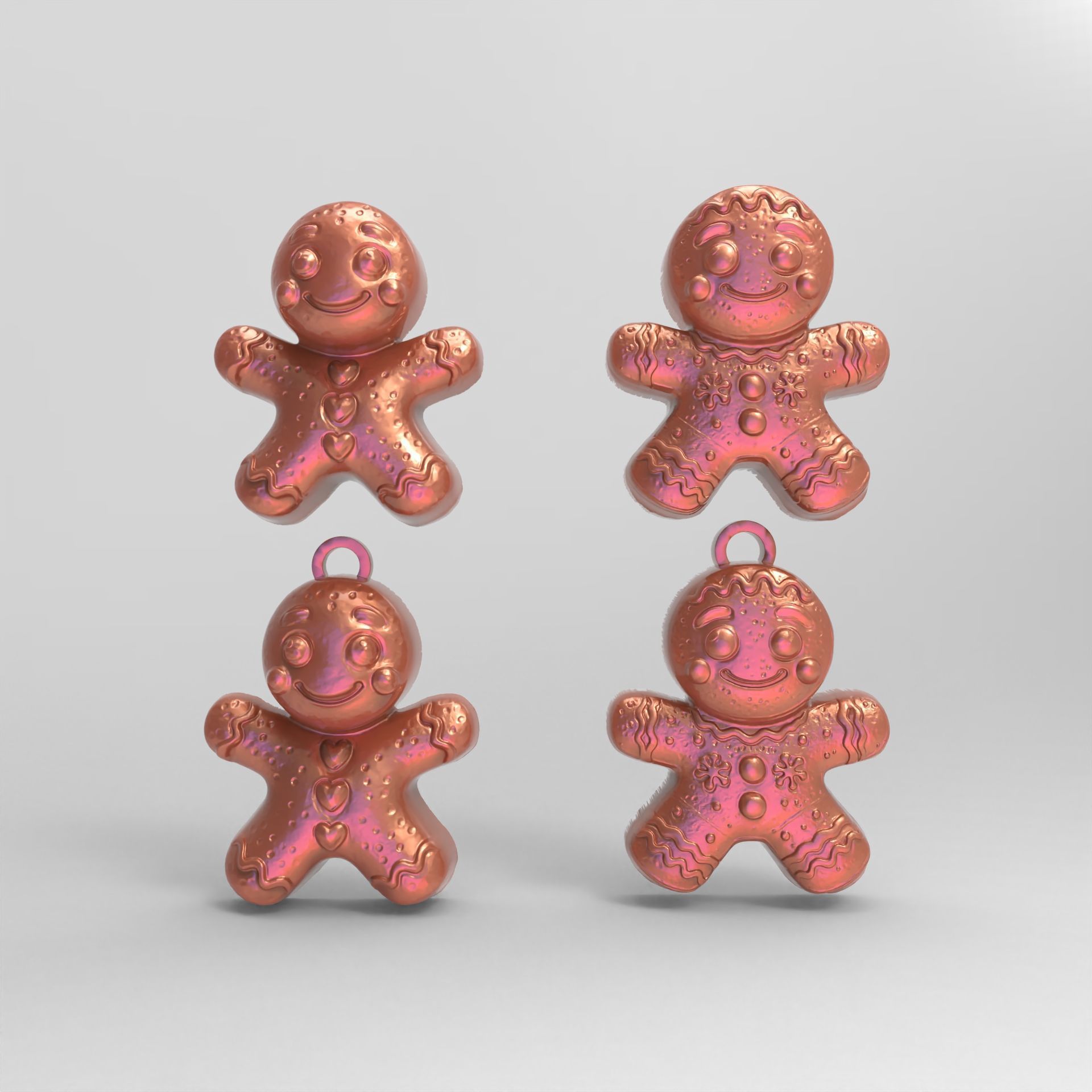 ginger bread boy decor 3D print model_3