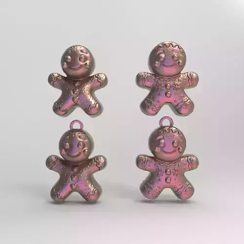 ginger bread boy decor 3D print model