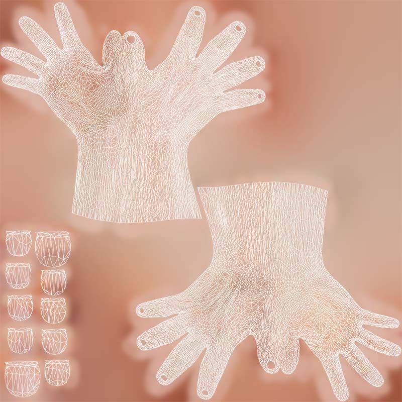 68 Male Hand Artistic and Sign Superbundle 3D Model Collection_15