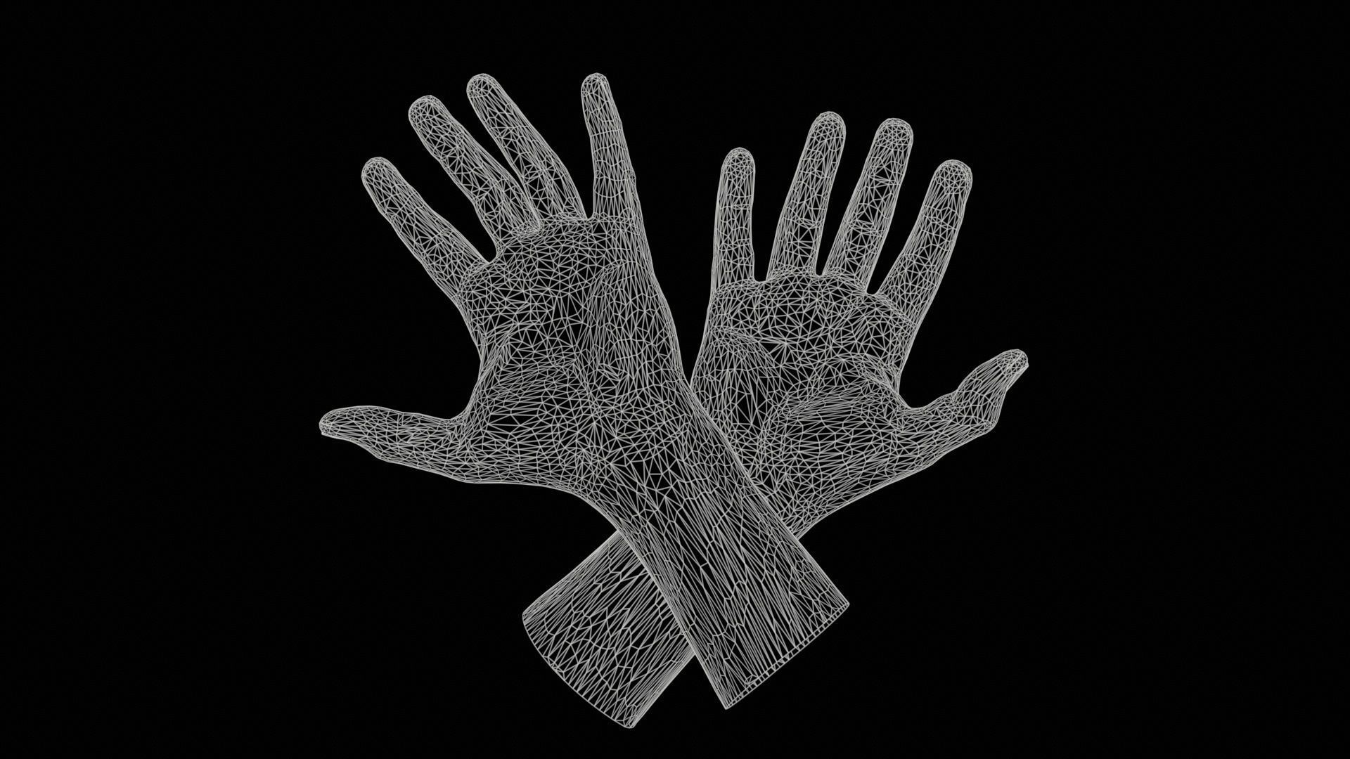 68 Male Hand Artistic and Sign Superbundle 3D Model Collection_10