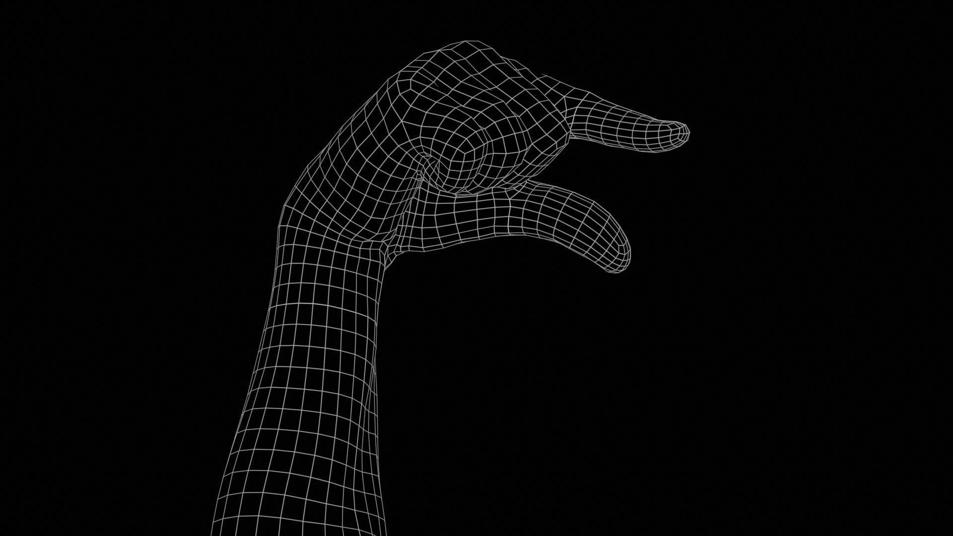 68 Male Hand Artistic and Sign Superbundle 3D Model Collection_11