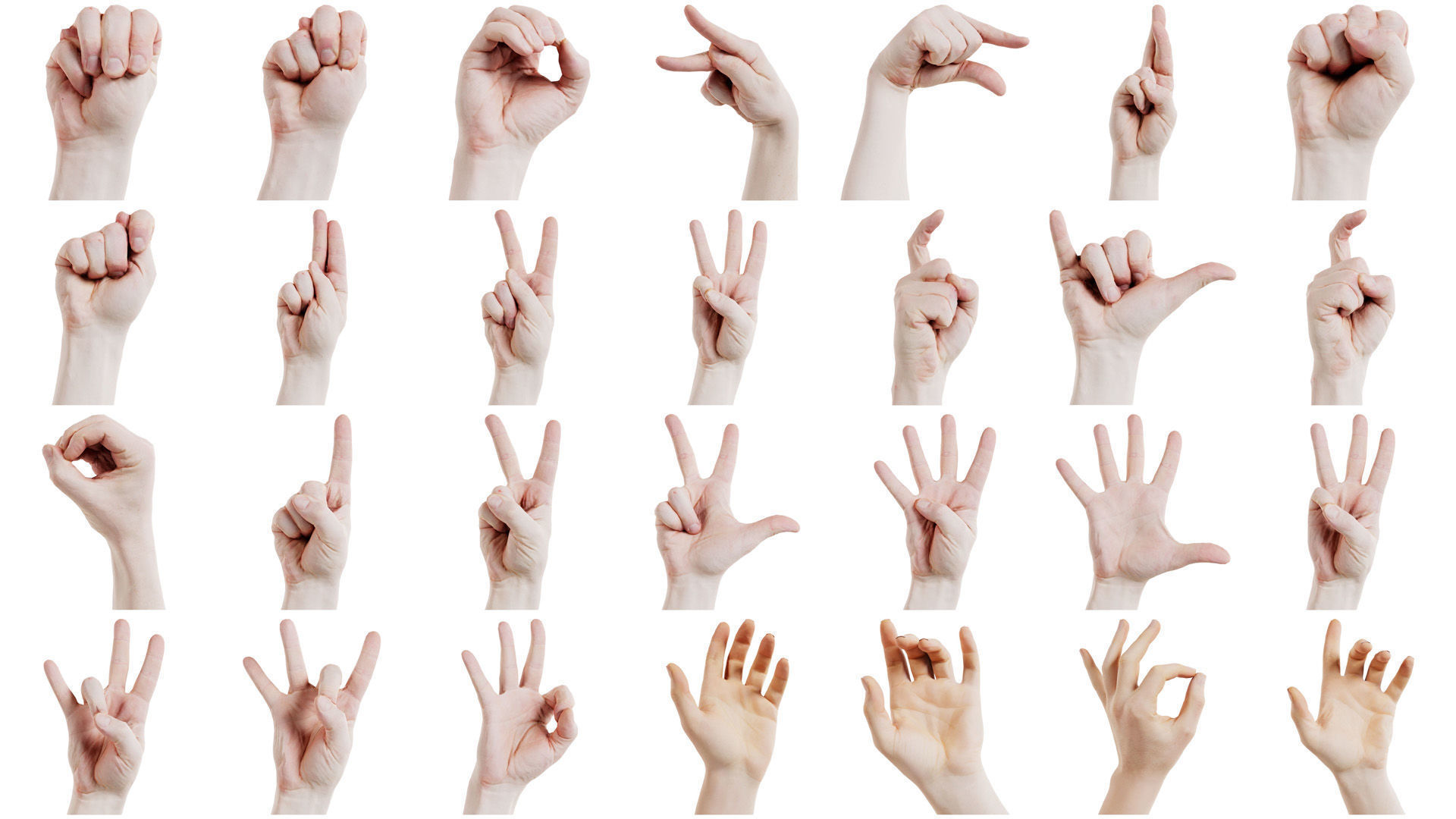 68 Male Hand Artistic and Sign Superbundle 3D Model Collection_1