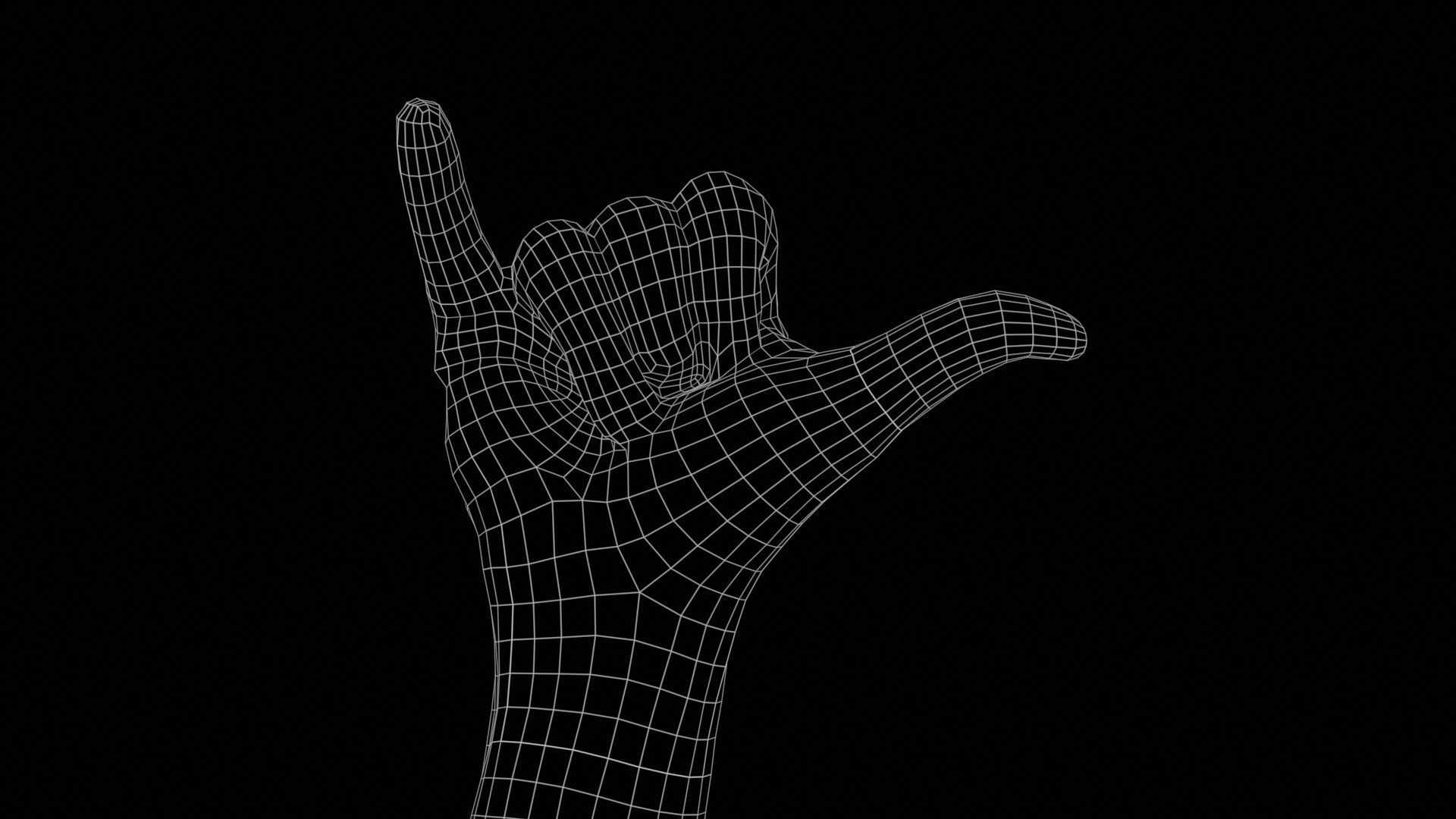 68 Male Hand Artistic and Sign Superbundle 3D Model Collection_12