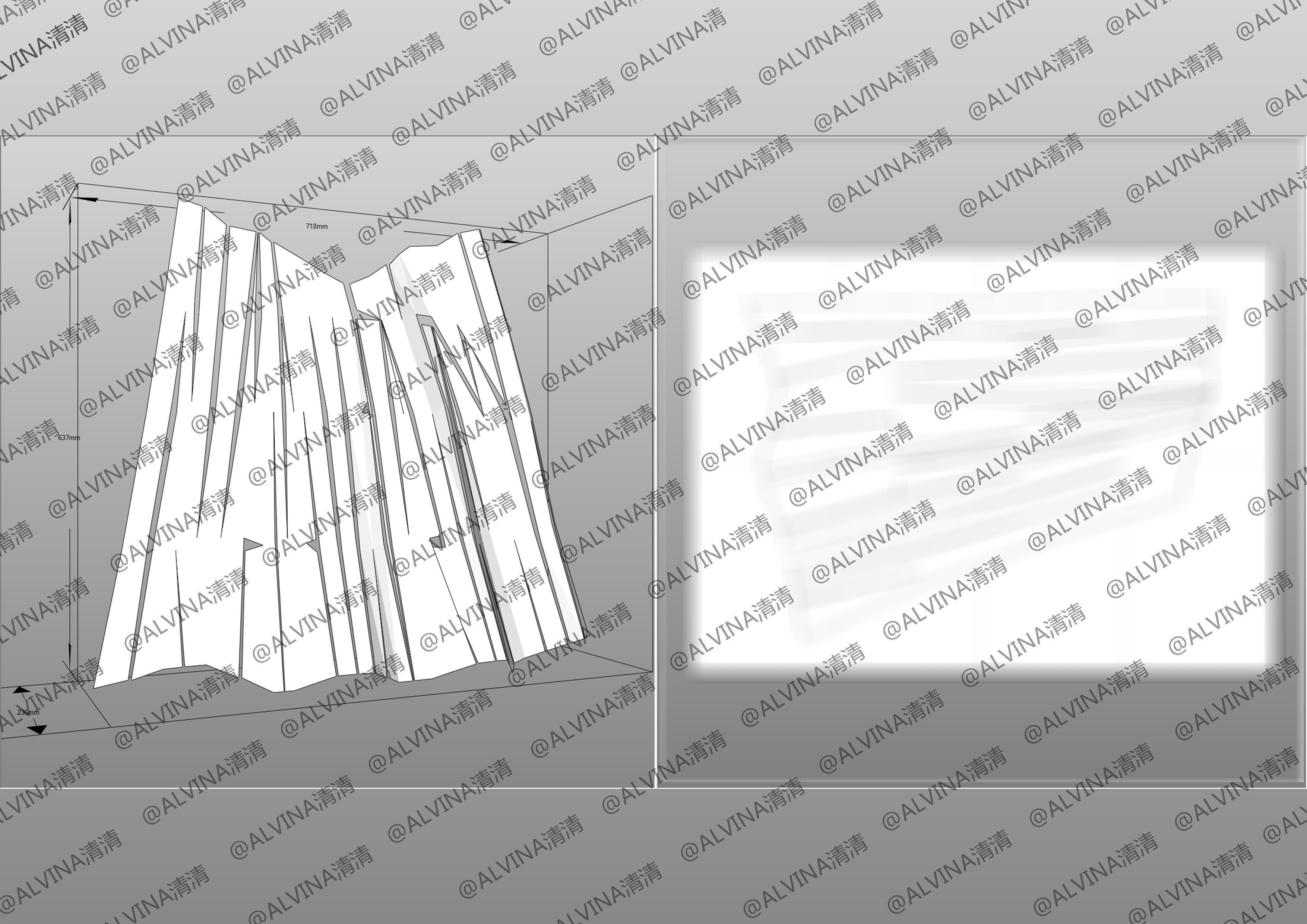 Claymore Armor - DIY Cosplay Pepakura Foam Template Low-poly 3D model_17