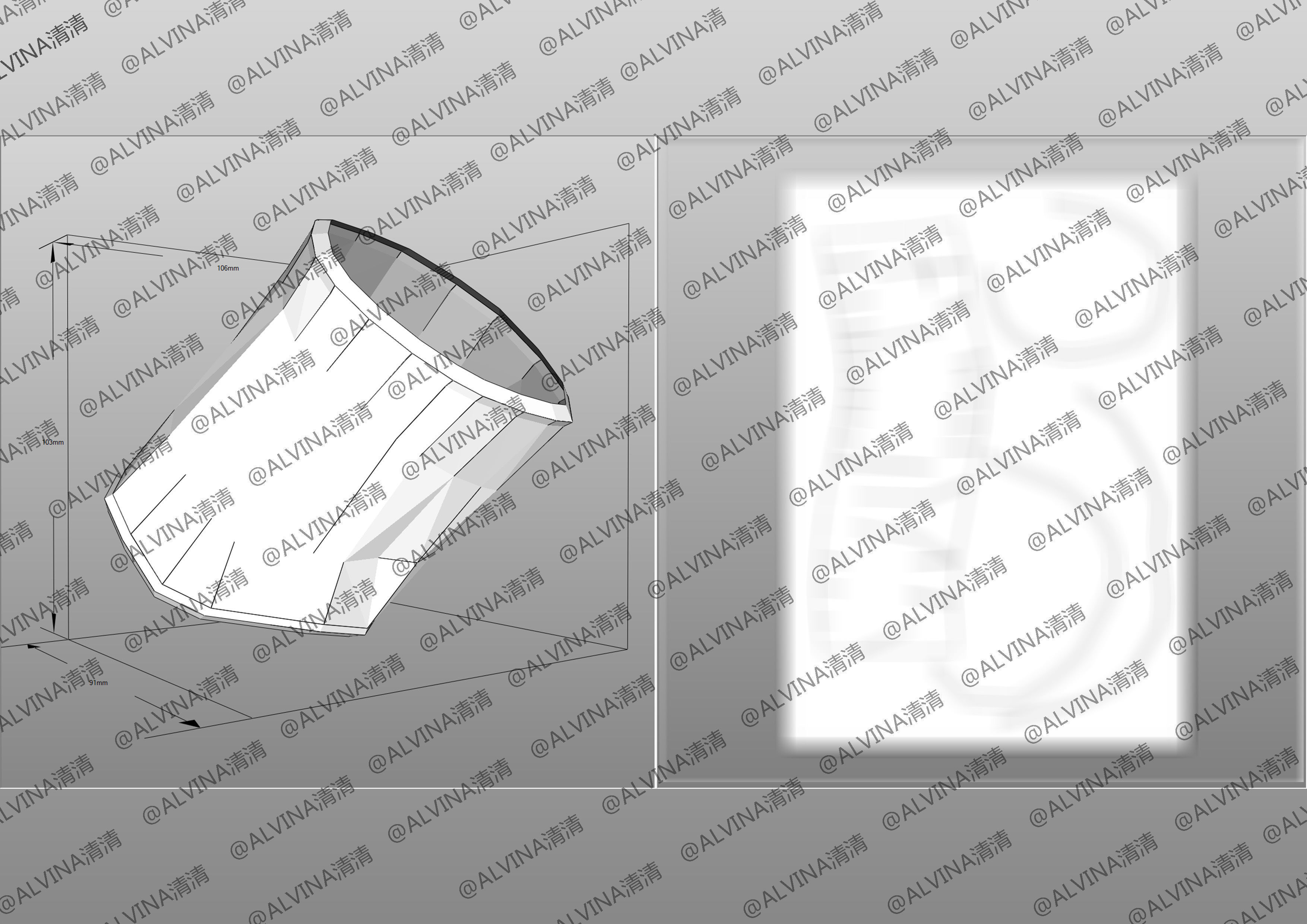 Claymore Armor - DIY Cosplay Pepakura Foam Template Low-poly 3D model_19