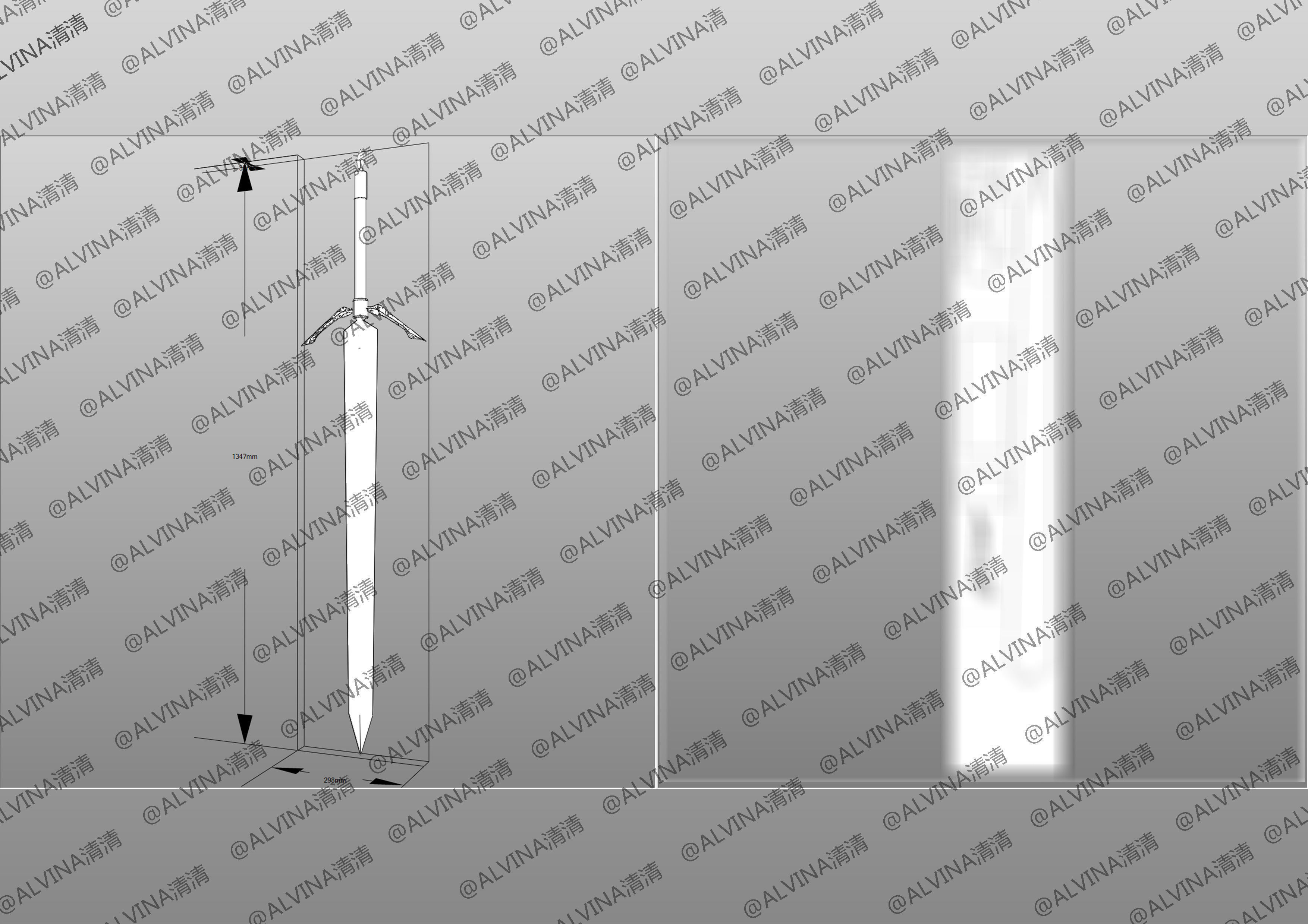 Claymore Armor - DIY Cosplay Pepakura Foam Template Low-poly 3D model_31