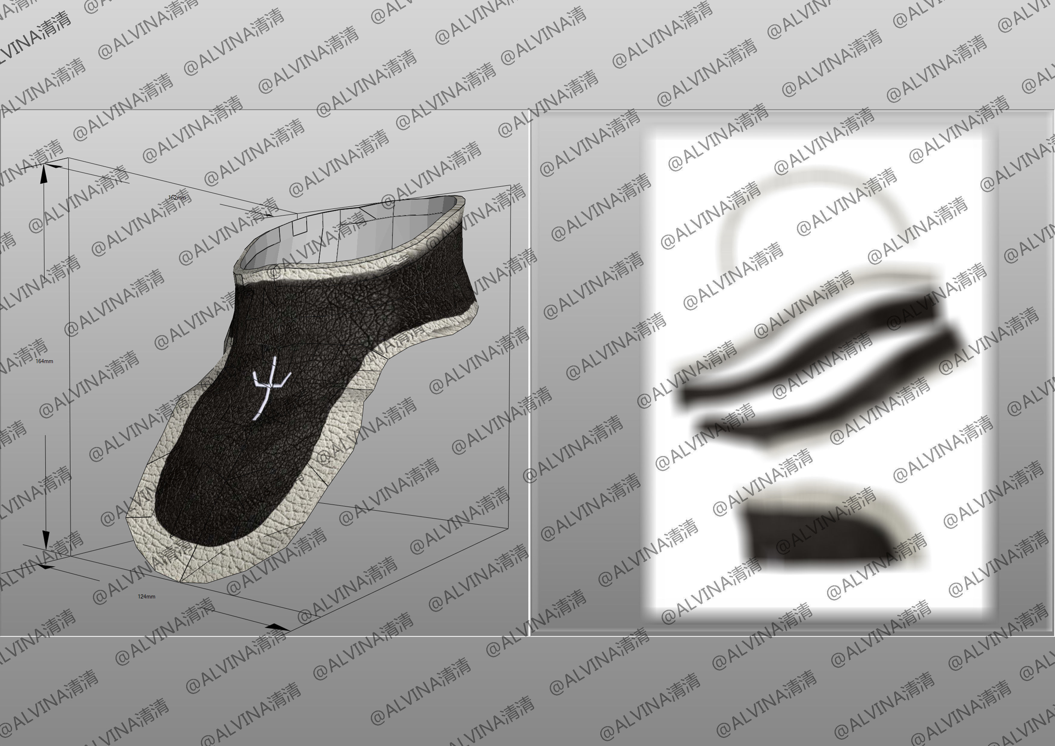 Claymore Armor - DIY Cosplay Pepakura Foam Template Low-poly 3D model_10