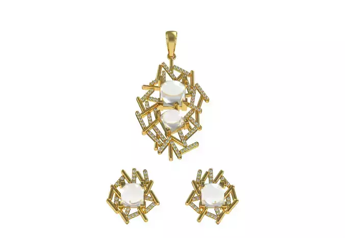 Diamond Pendant Set 14