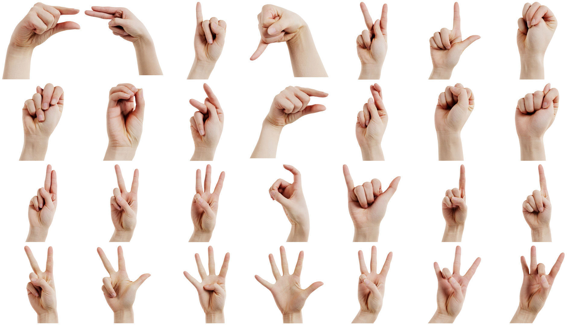 114 Female Hands Artistic and Sign Superbundle 3D Model Collection_3