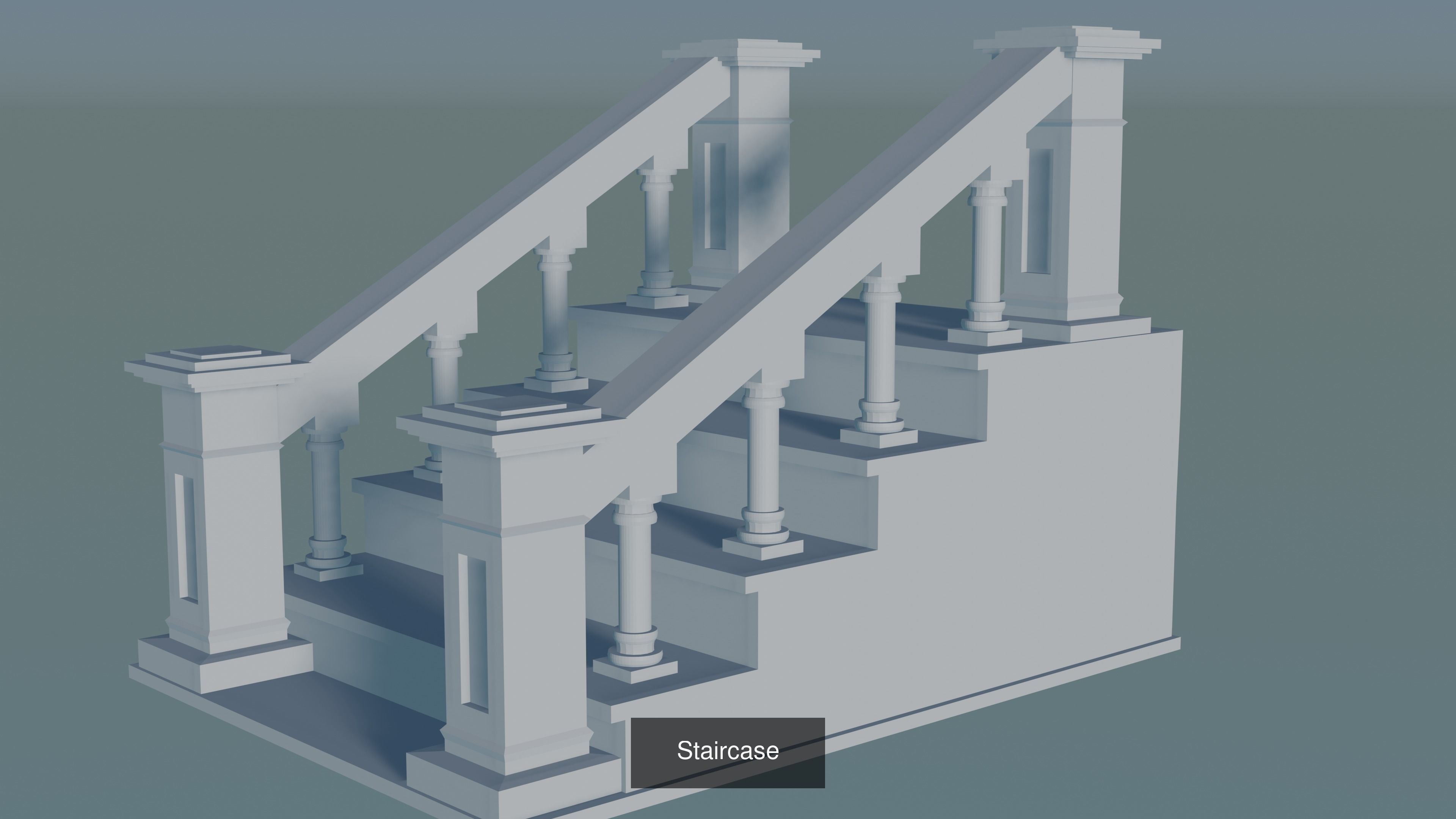 Staircase 3D Model Collection_17