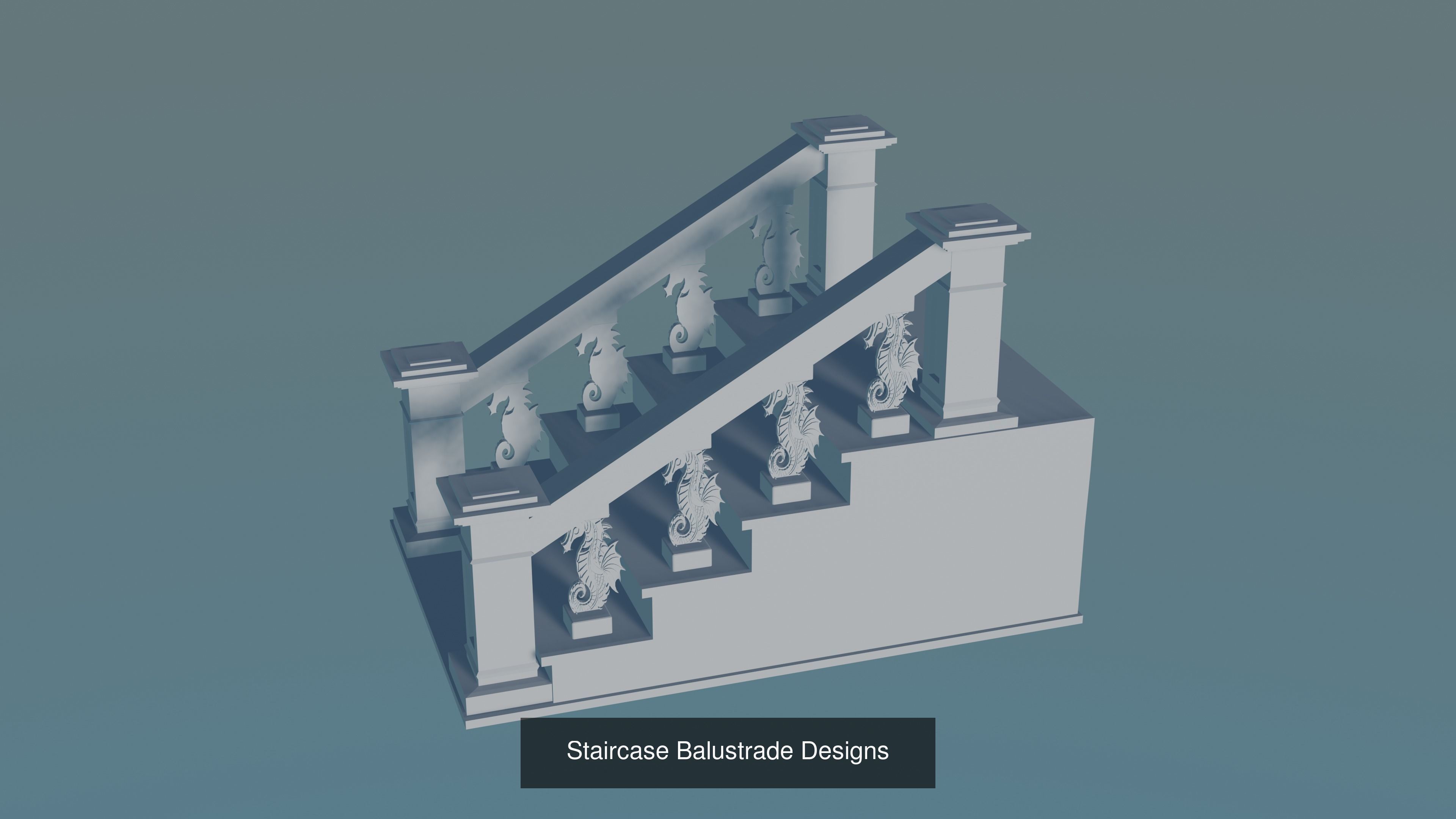 Staircase 3D Model Collection_3