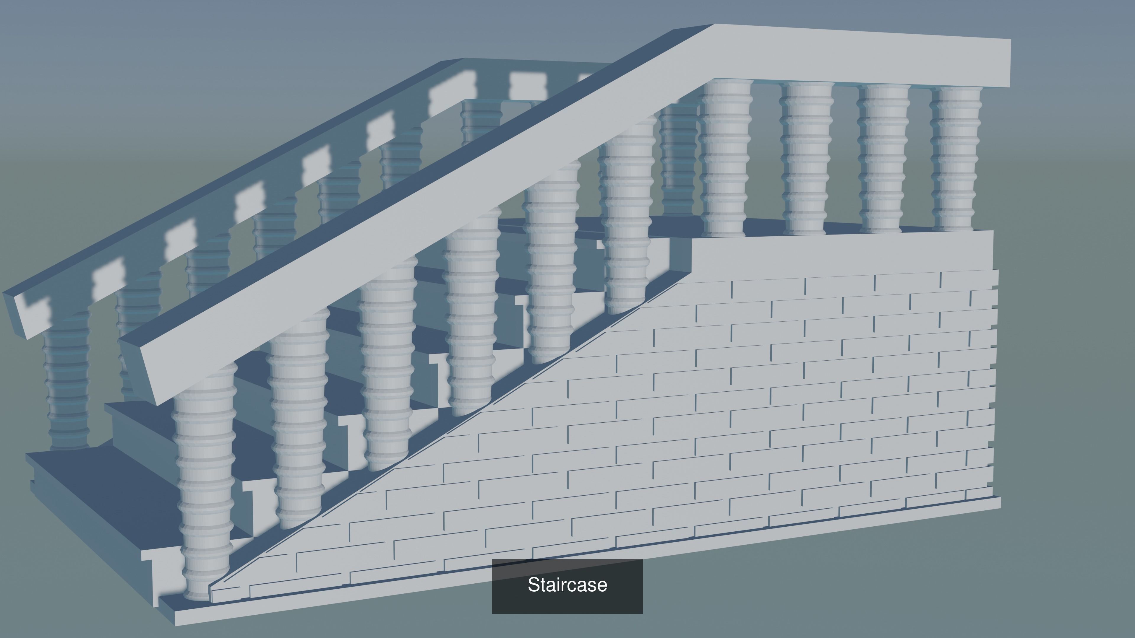 Staircase 3D Model Collection_16