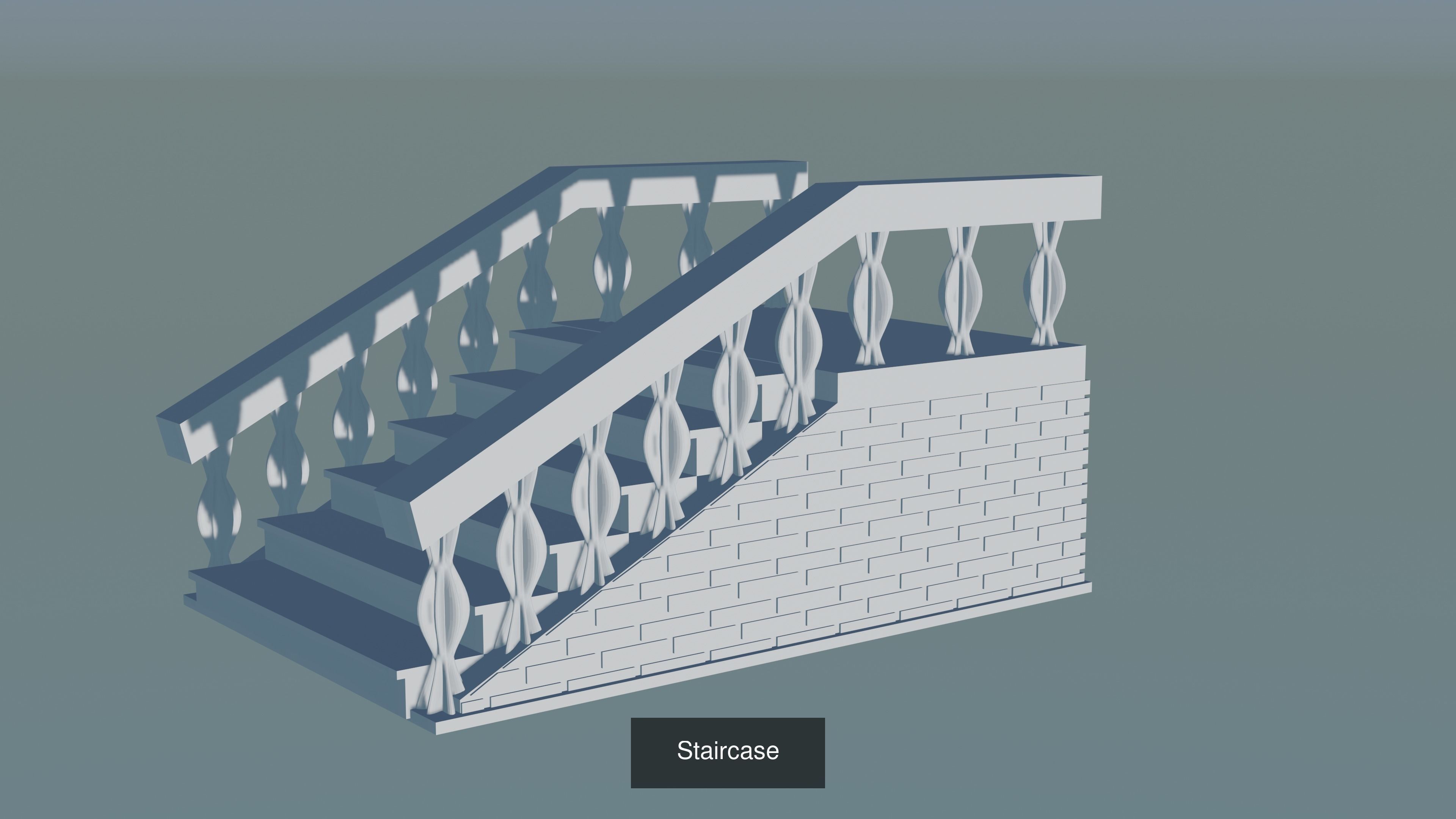 Staircase 3D Model Collection_7