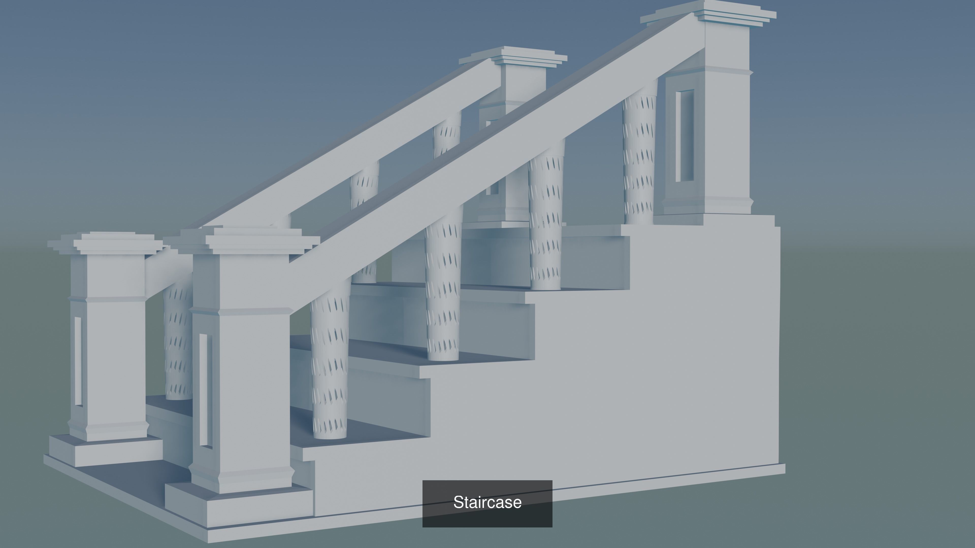 Staircase 3D Model Collection_14