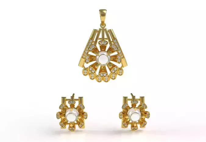 Diamond Pendant Set 15