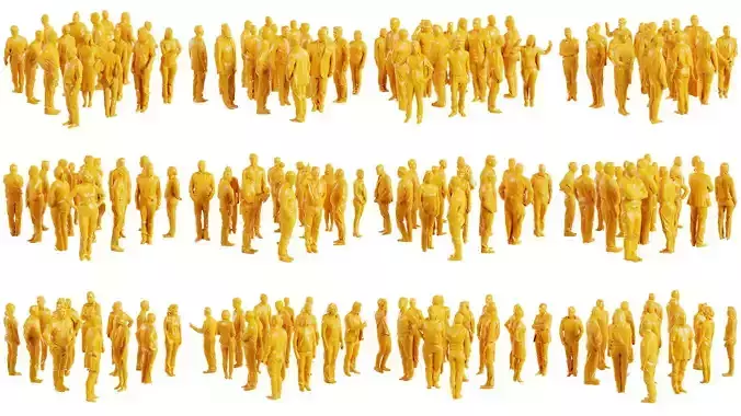 144 Low Poly Human Superbundle 3D Model Collection