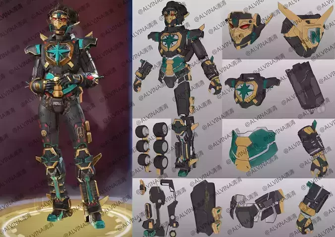 APEX Legends Horizon Rising Storm Armor - DIY Cosplay Pepakura