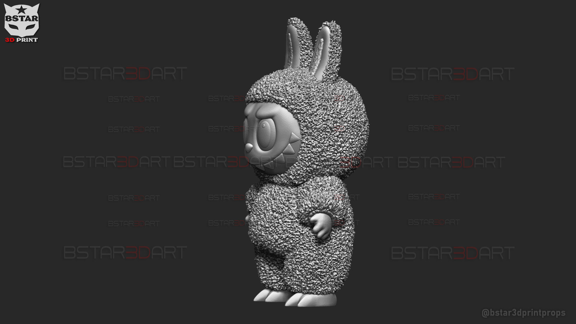 Labubu Monster Original High Quality - Pop Mart Toys 3D print model_10