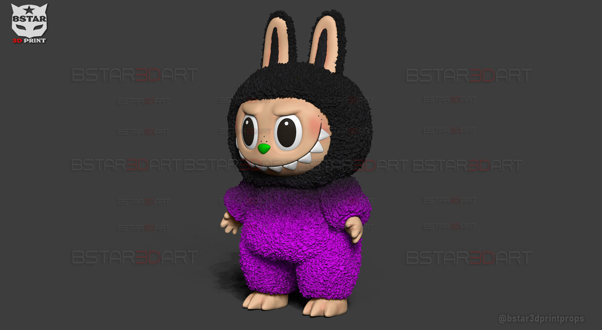 Labubu Monster Original High Quality - Pop Mart Toys 3D print model_6