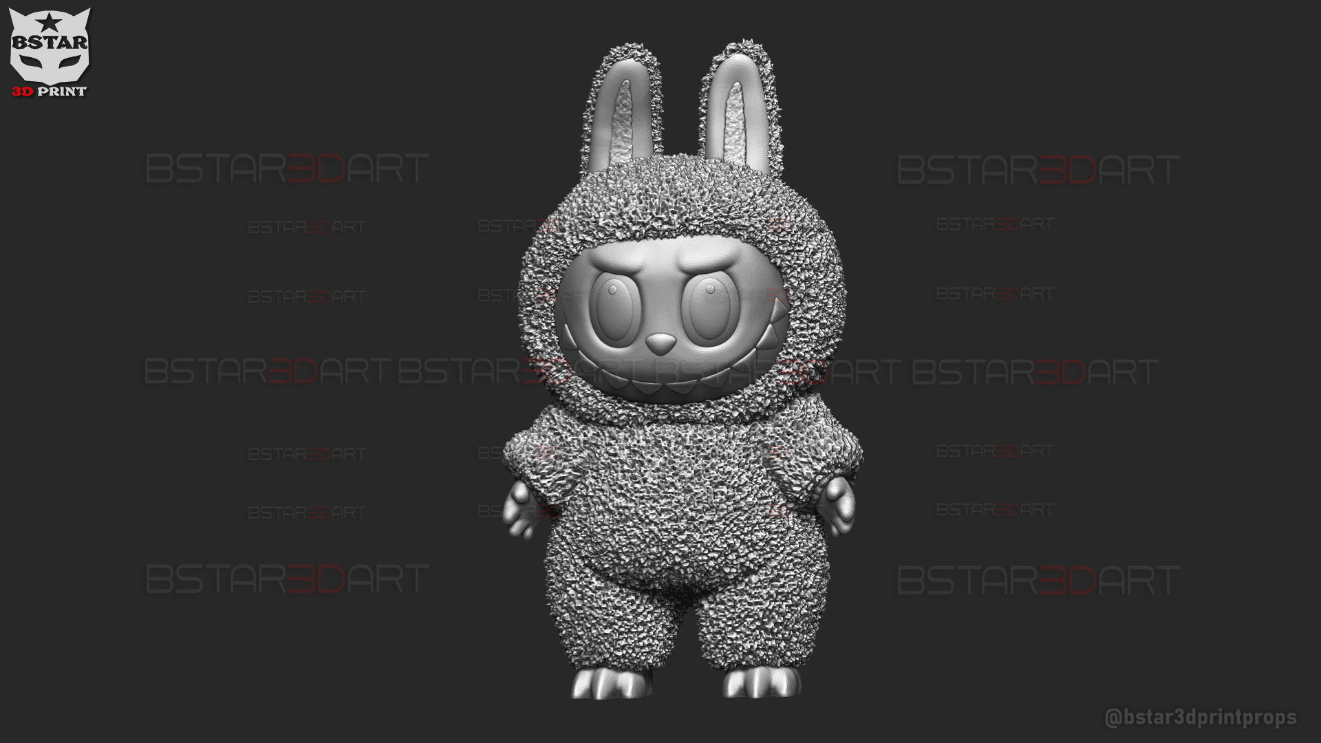 Labubu Monster Original High Quality - Pop Mart Toys 3D print model_9