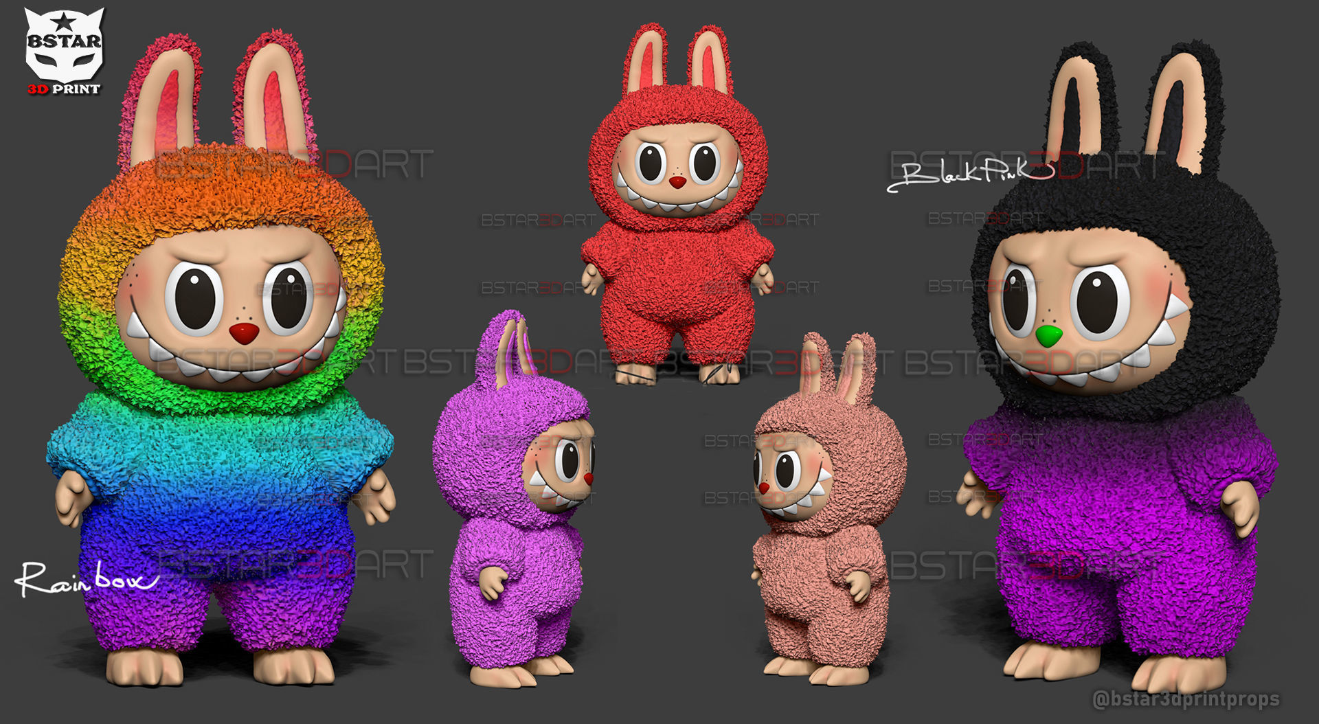 Labubu Monster Original High Quality - Pop Mart Toys 3D print model_4