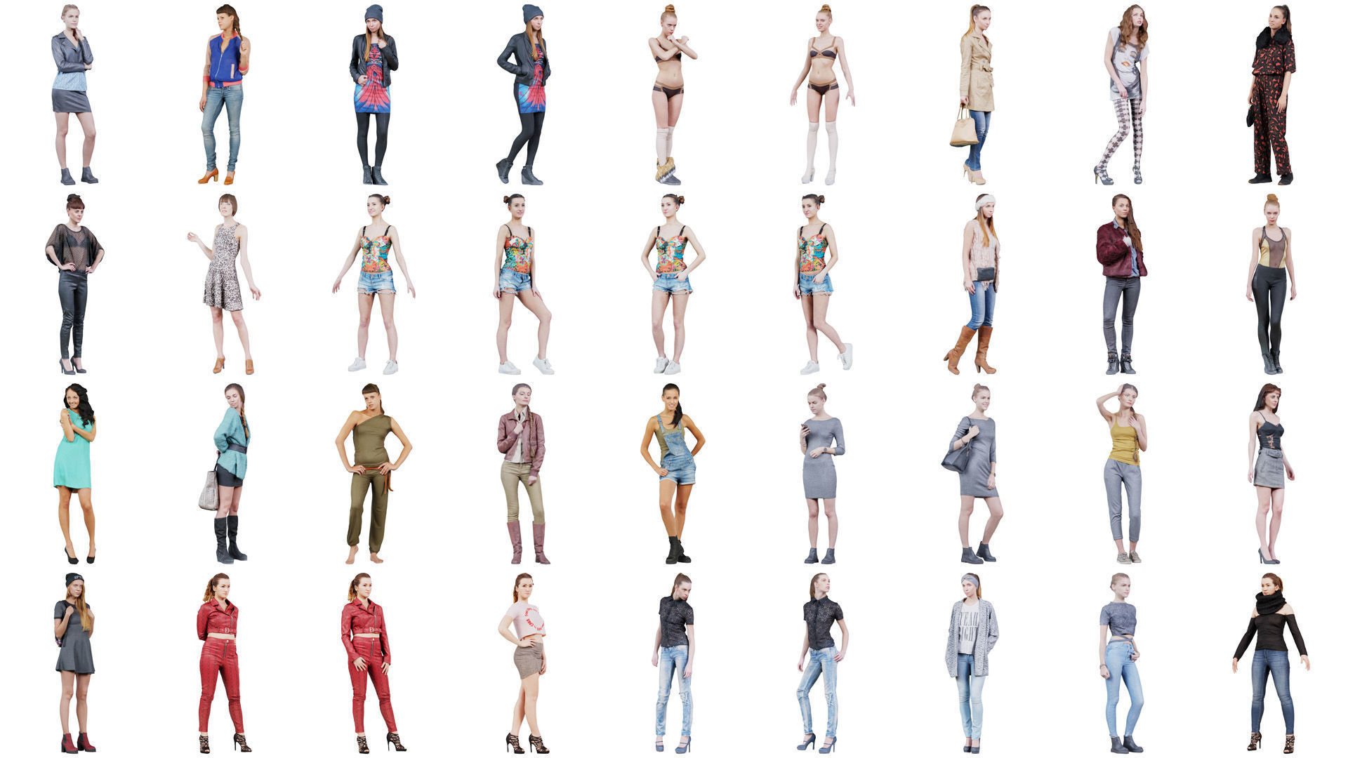 287 Woman Superbundle 3D Model Collection_4