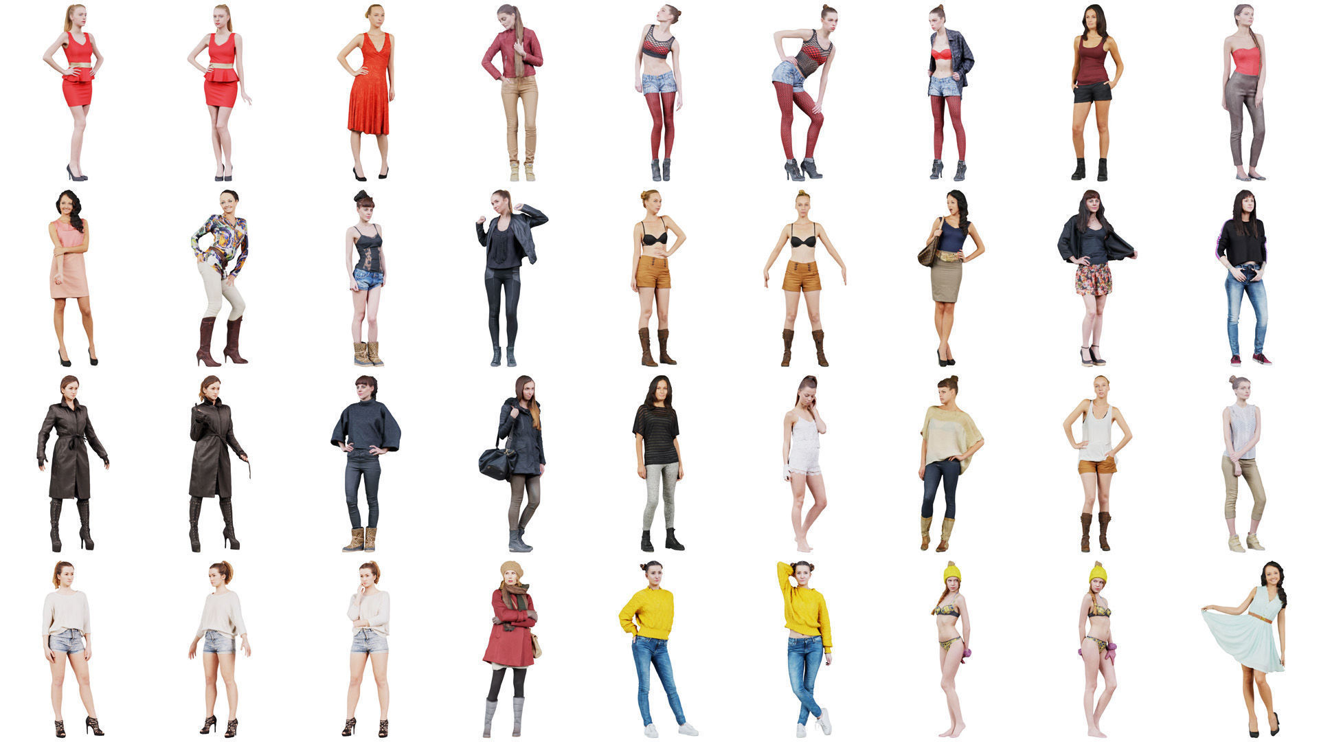287 Woman Superbundle 3D Model Collection_6