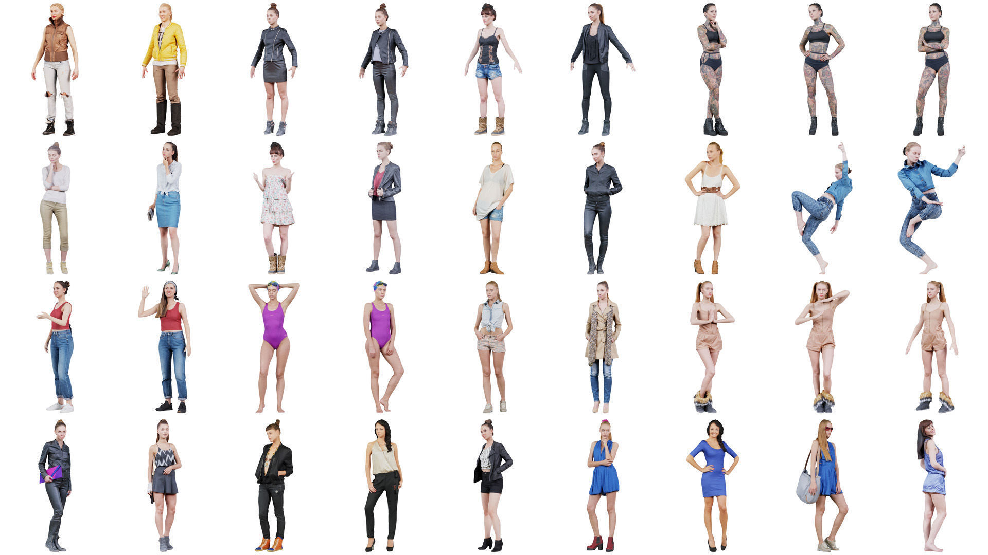 287 Woman Superbundle 3D Model Collection_3