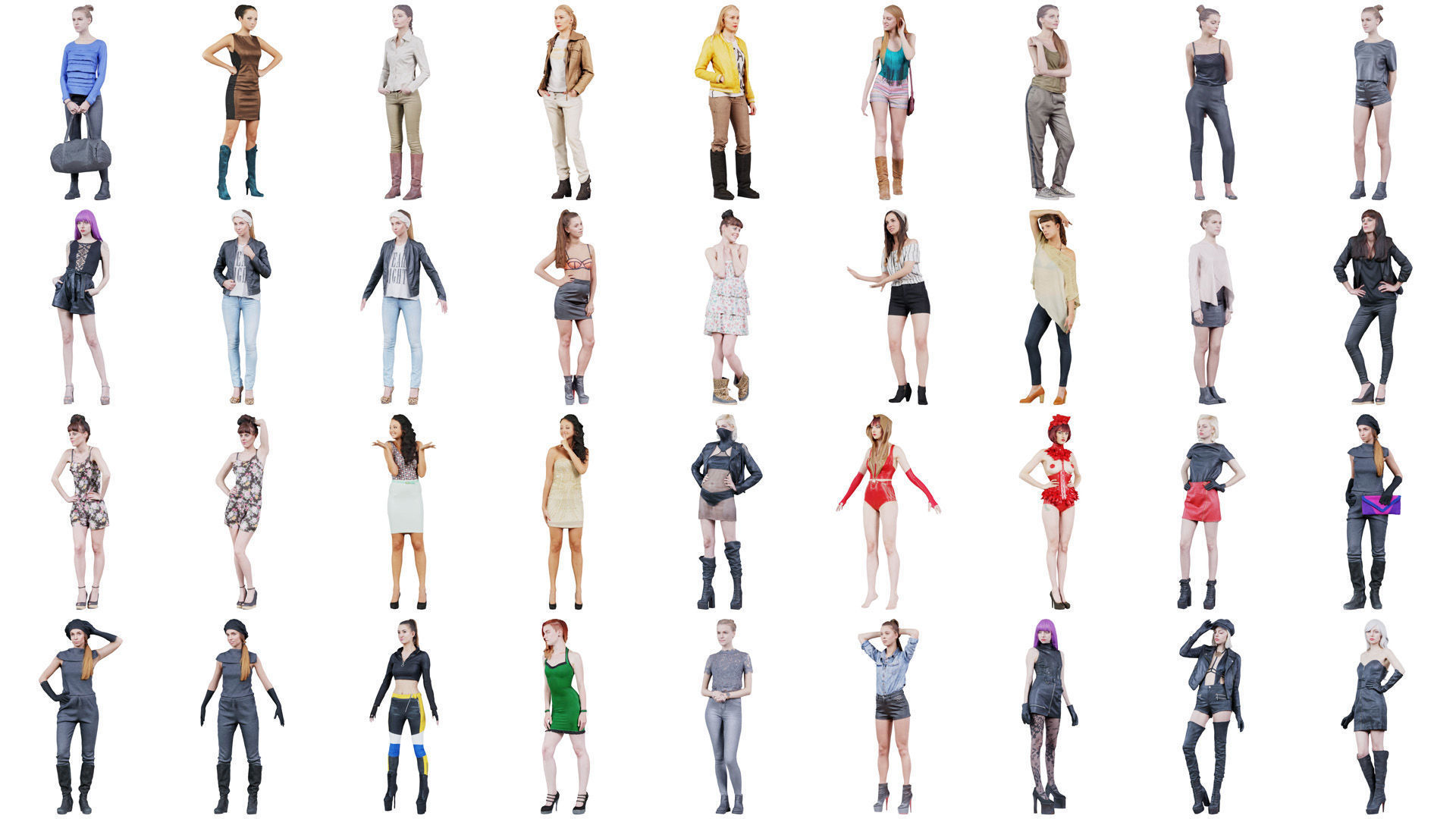 287 Woman Superbundle 3D Model Collection_1