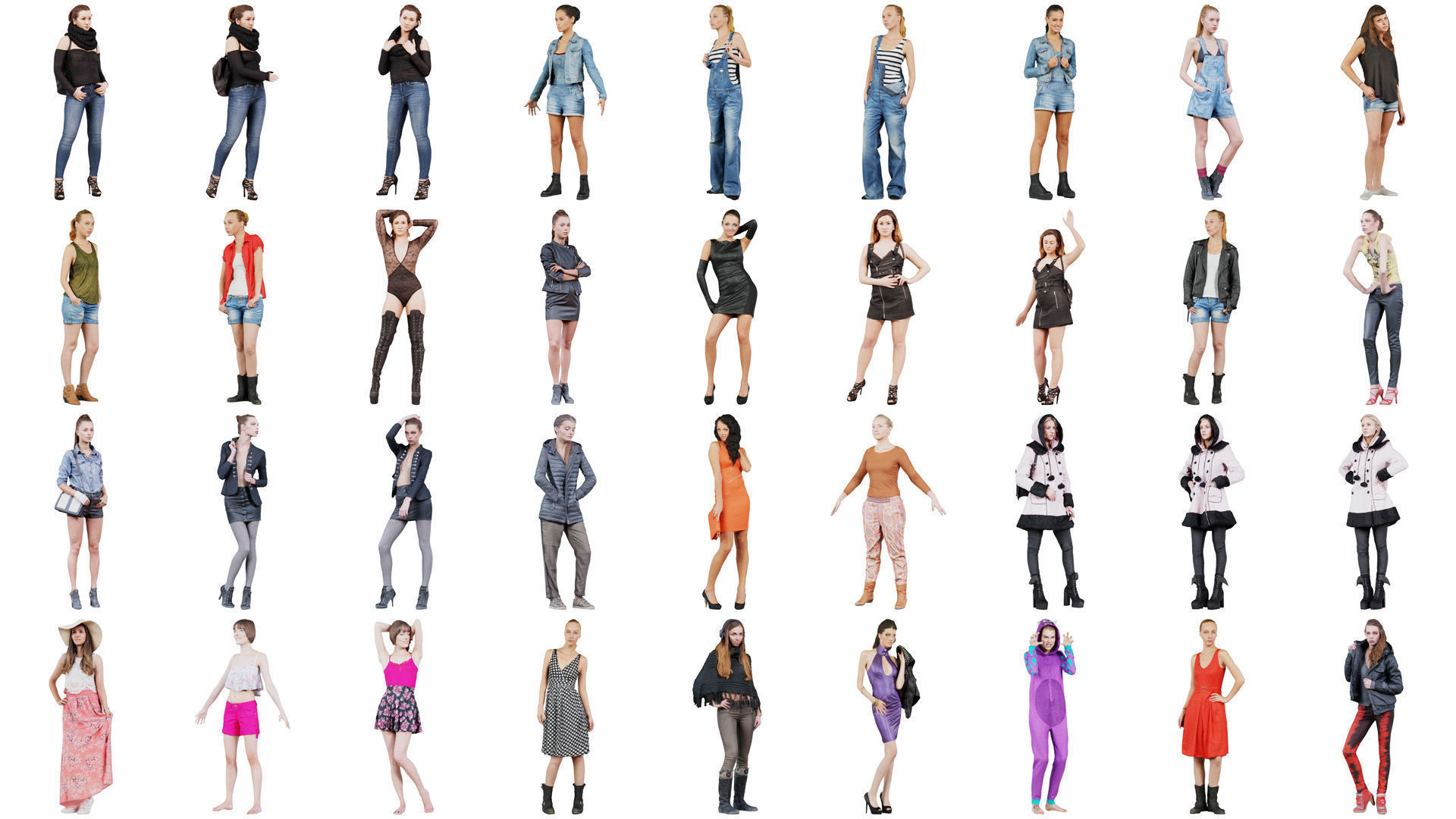 287 Woman Superbundle 3D Model Collection_5