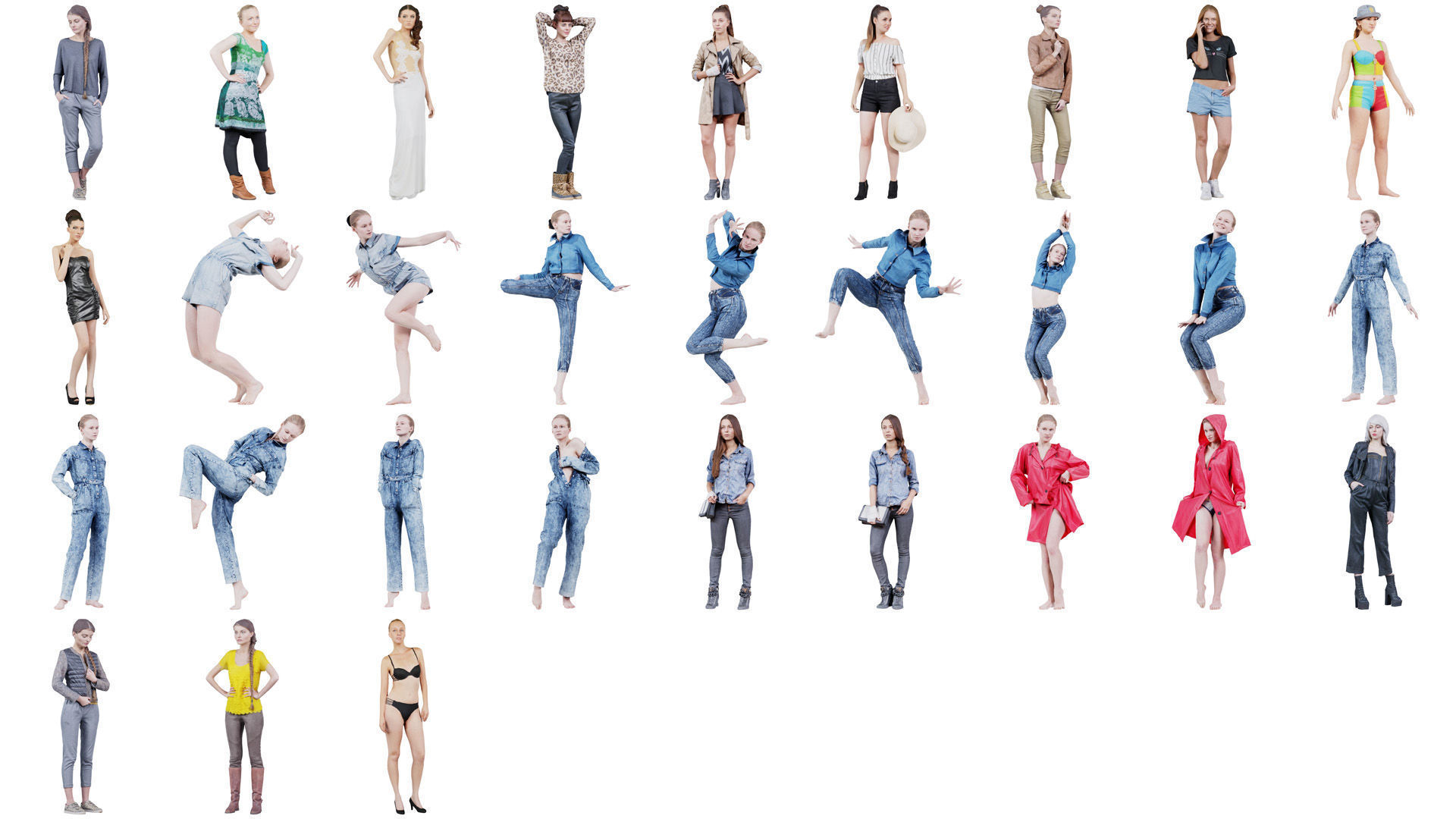 287 Woman Superbundle 3D Model Collection_7