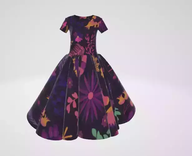 Women Frocks Pack of 7 3D Models 