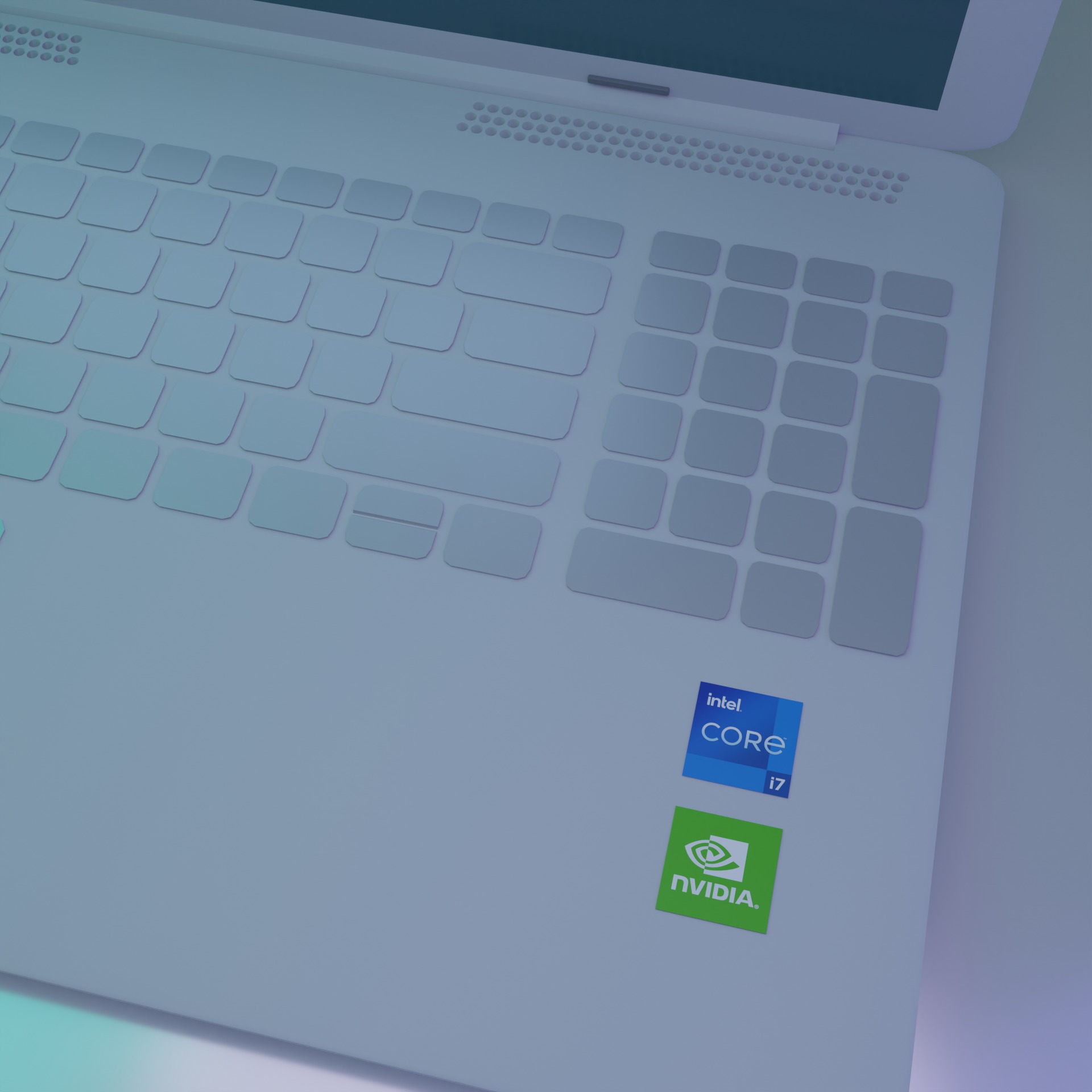 Laptop window Open and Close Animation 3D model_4