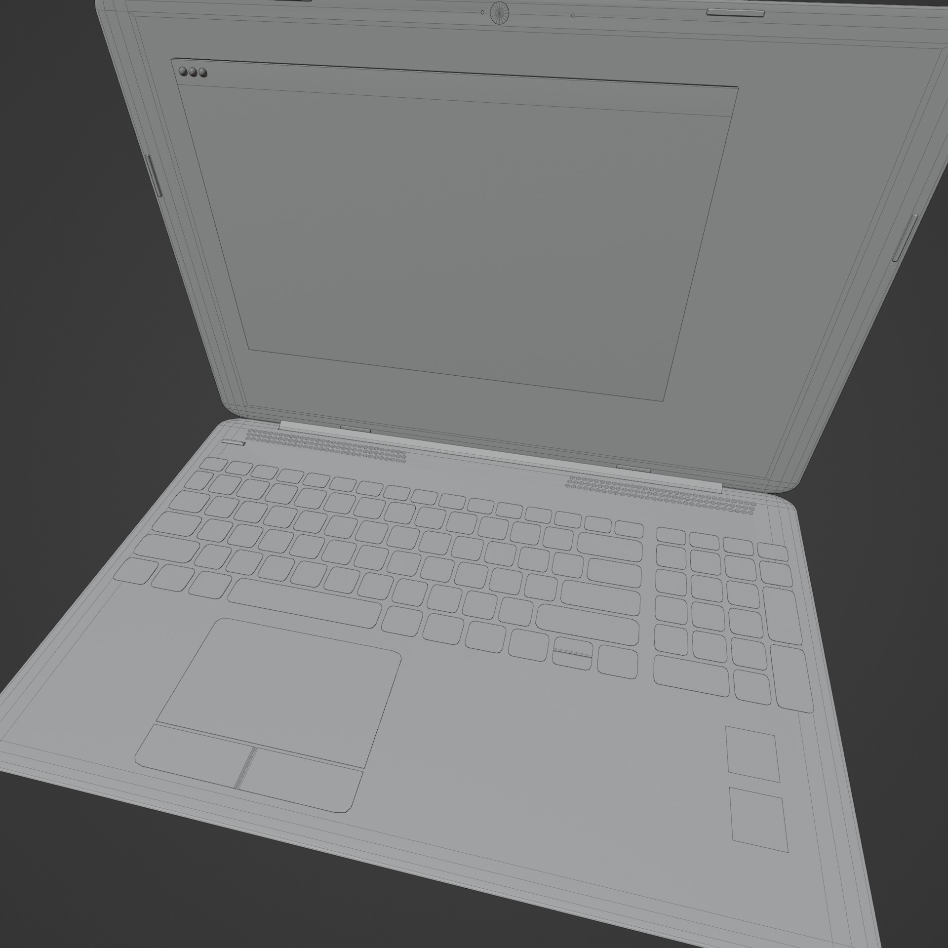 Laptop window Open and Close Animation 3D model_9