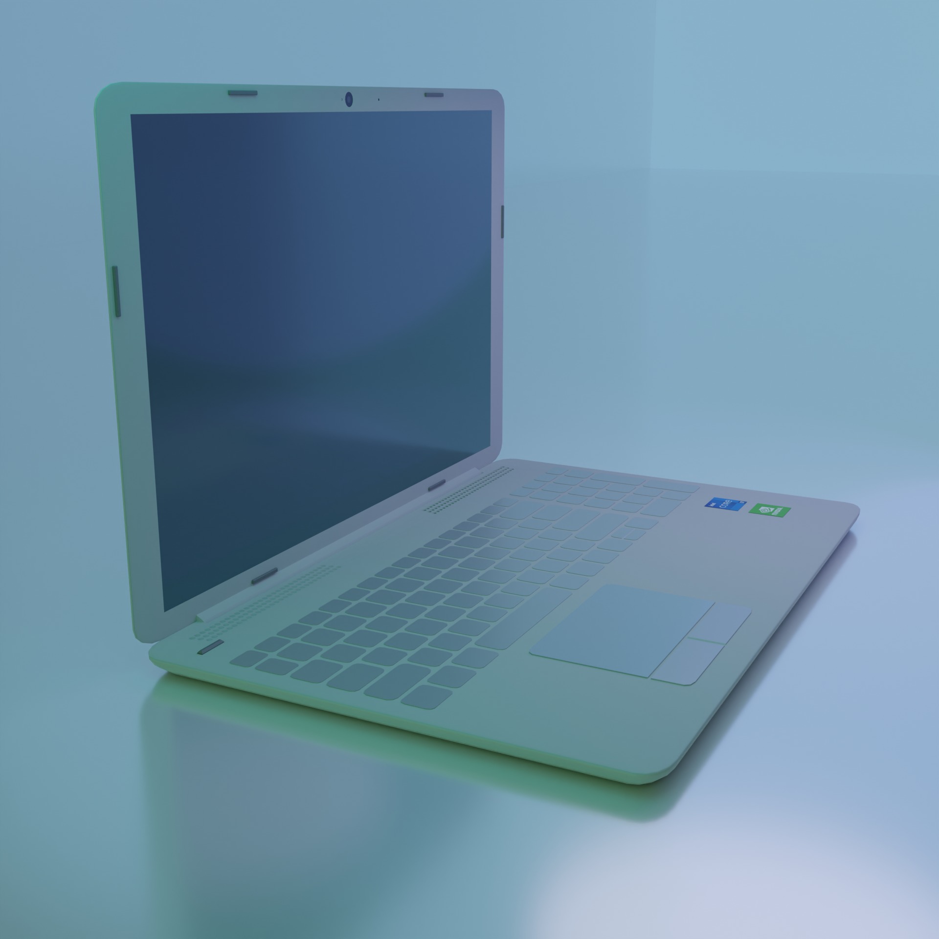 Laptop window Open and Close Animation 3D model_2