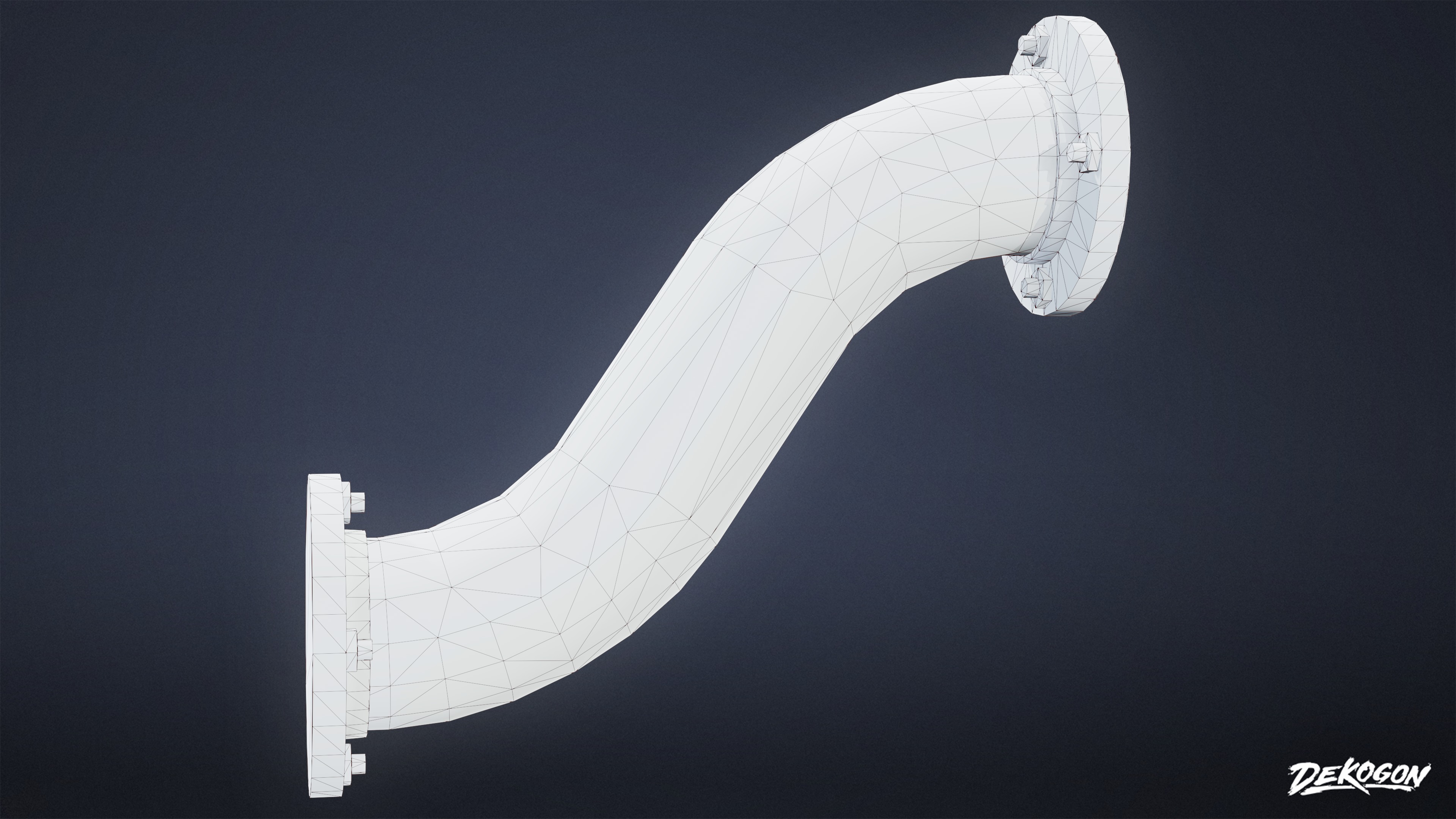 BUILDINGS - Pipe Set 02 - LOW POLY AND NANITE Low-poly 3D model_18