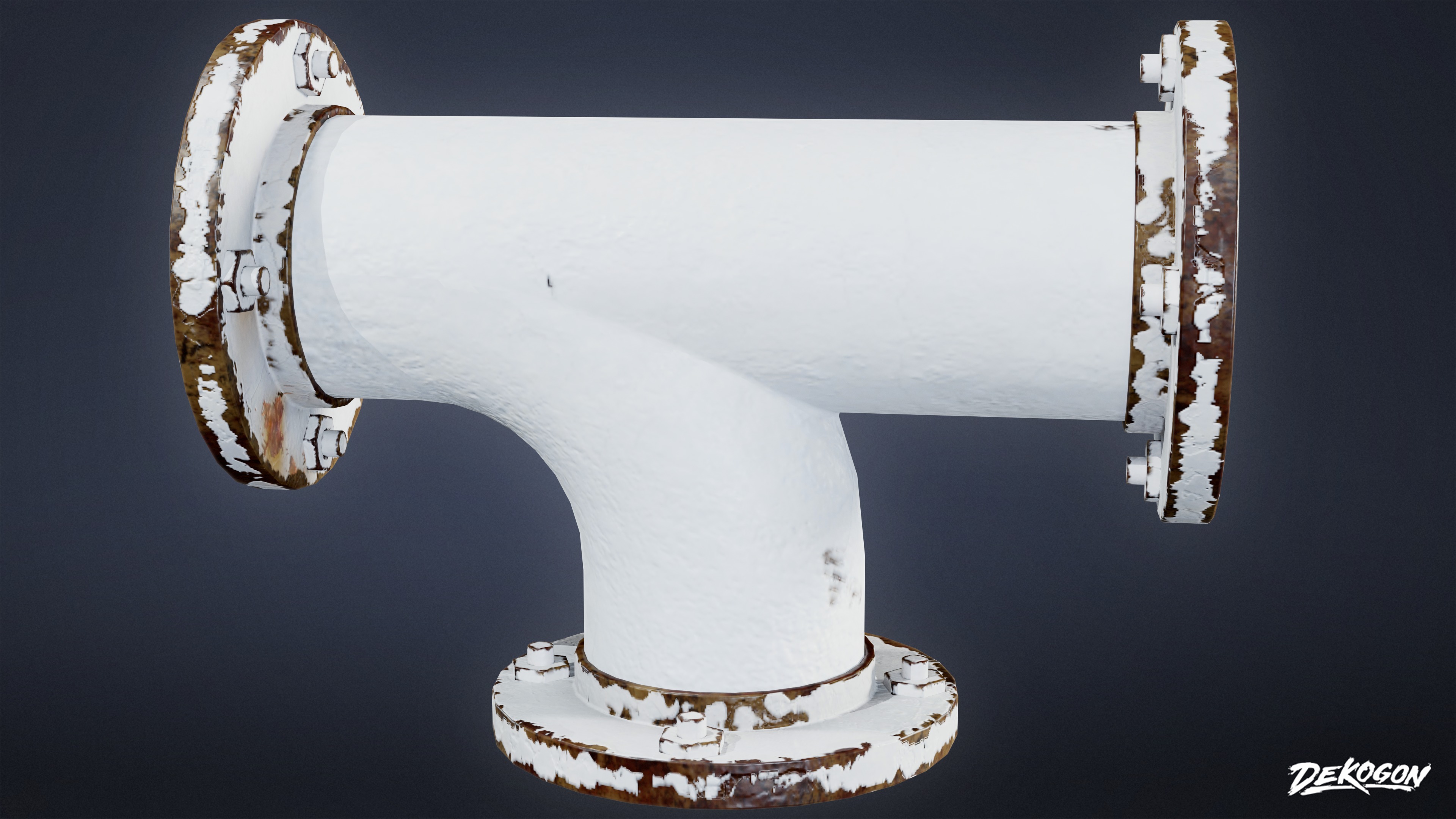 BUILDINGS - Pipe Set 02 - LOW POLY AND NANITE Low-poly 3D model_5