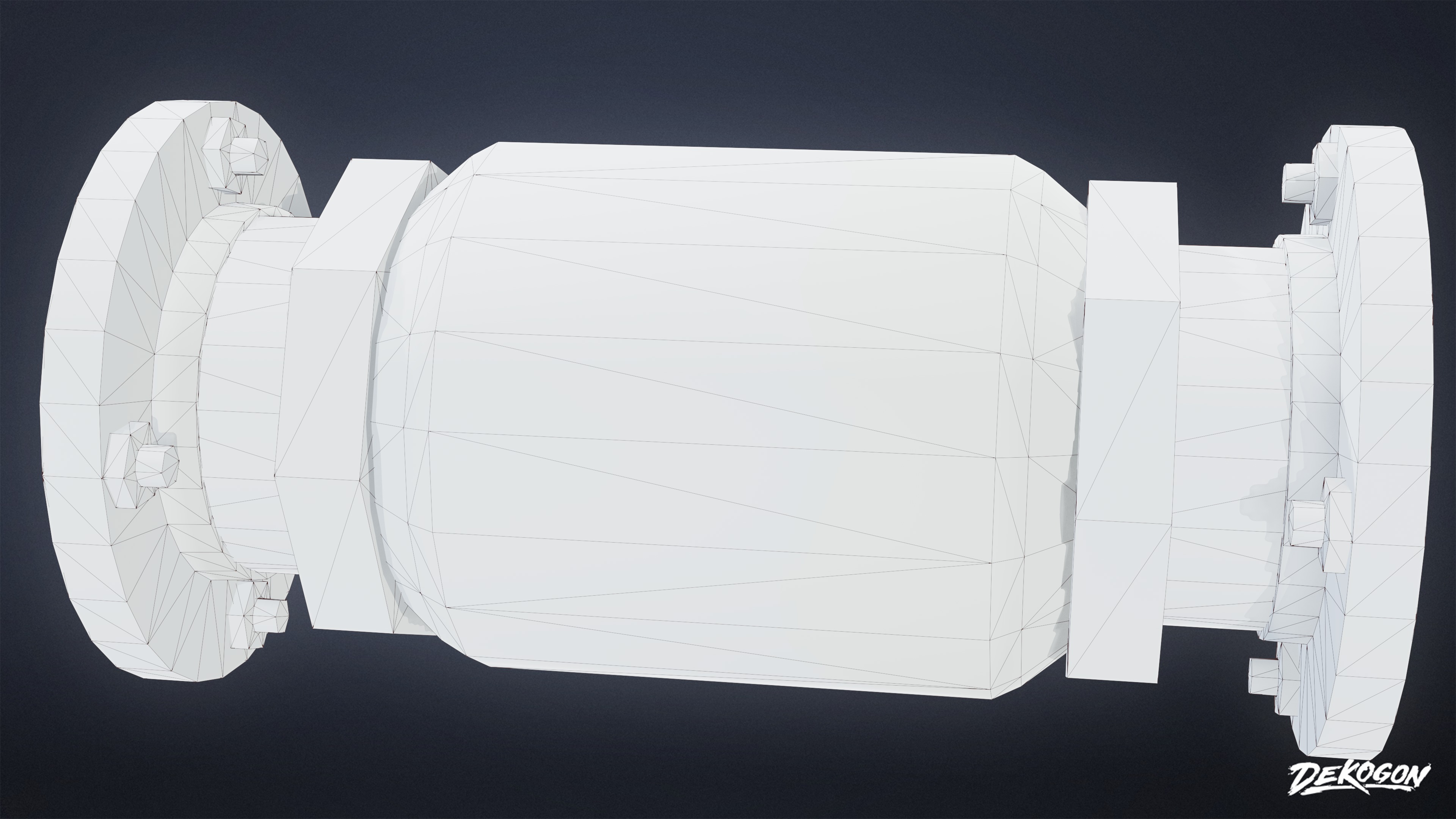 BUILDINGS - Pipe Set 02 - LOW POLY AND NANITE Low-poly 3D model_21