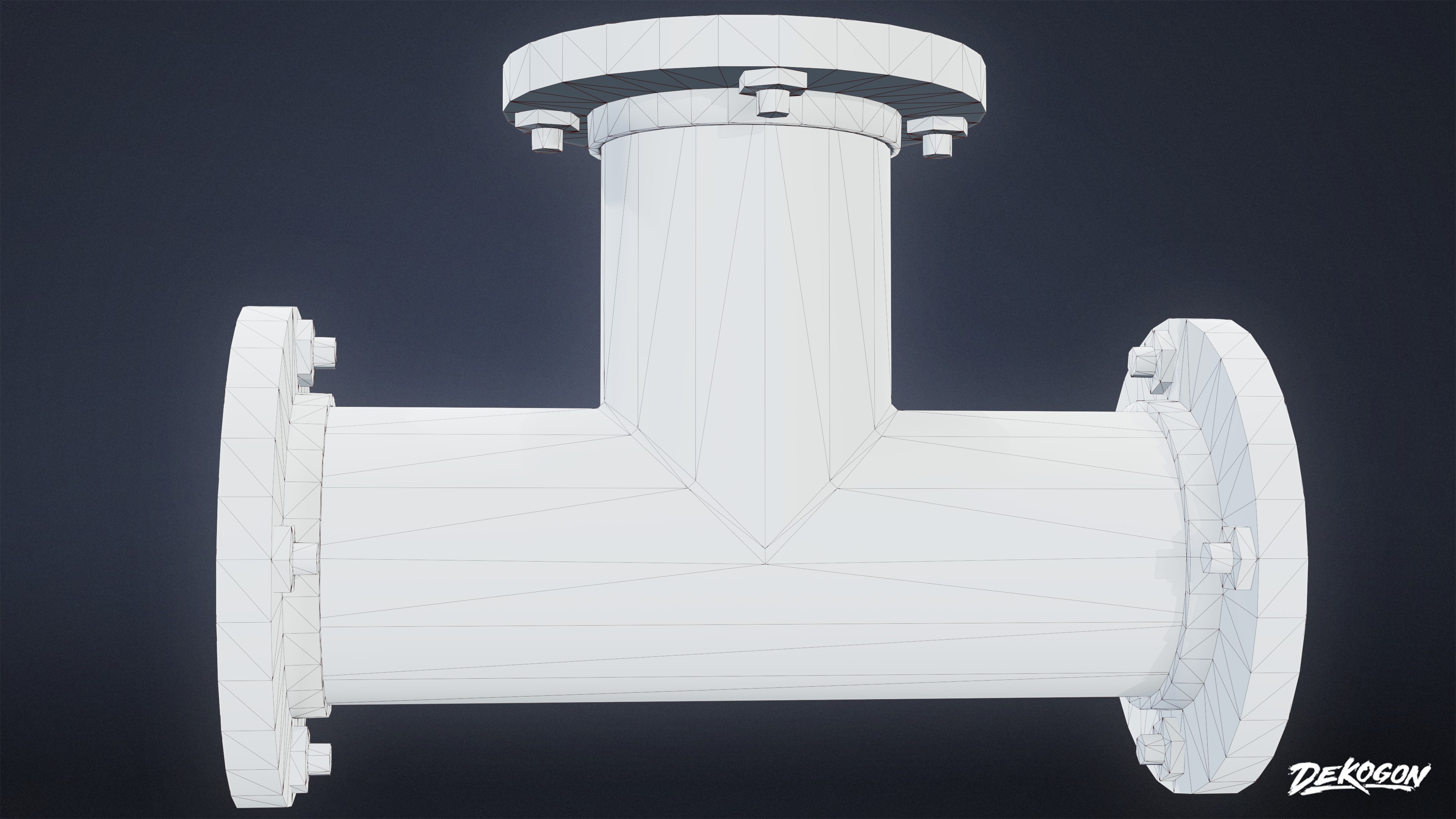 BUILDINGS - Pipe Set 02 - LOW POLY AND NANITE Low-poly 3D model_20